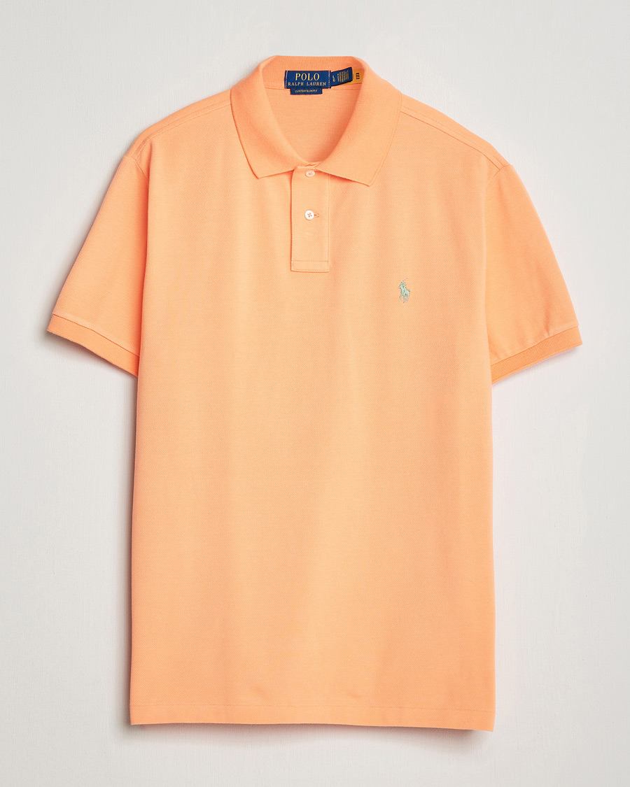 Polo Ralph Lauren Custom Slim Fit Polo Pompano Orange at