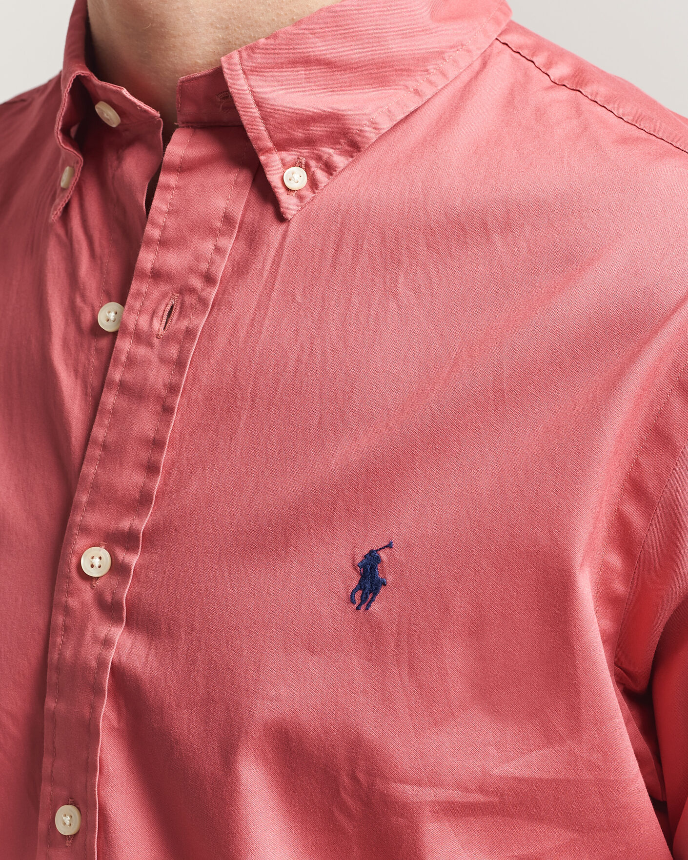 Men | Shirts | Polo Ralph Lauren | Custom Fit Garment Twill Shirt Adirondack Berry