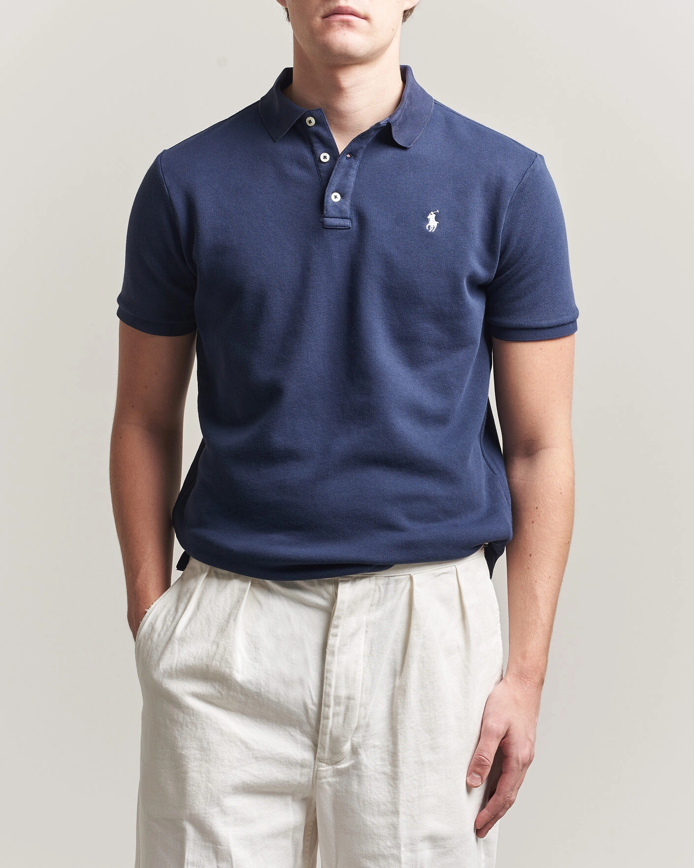 Men | Polo Shirts | Polo Ralph Lauren | Island Terry Polo Newport Navy