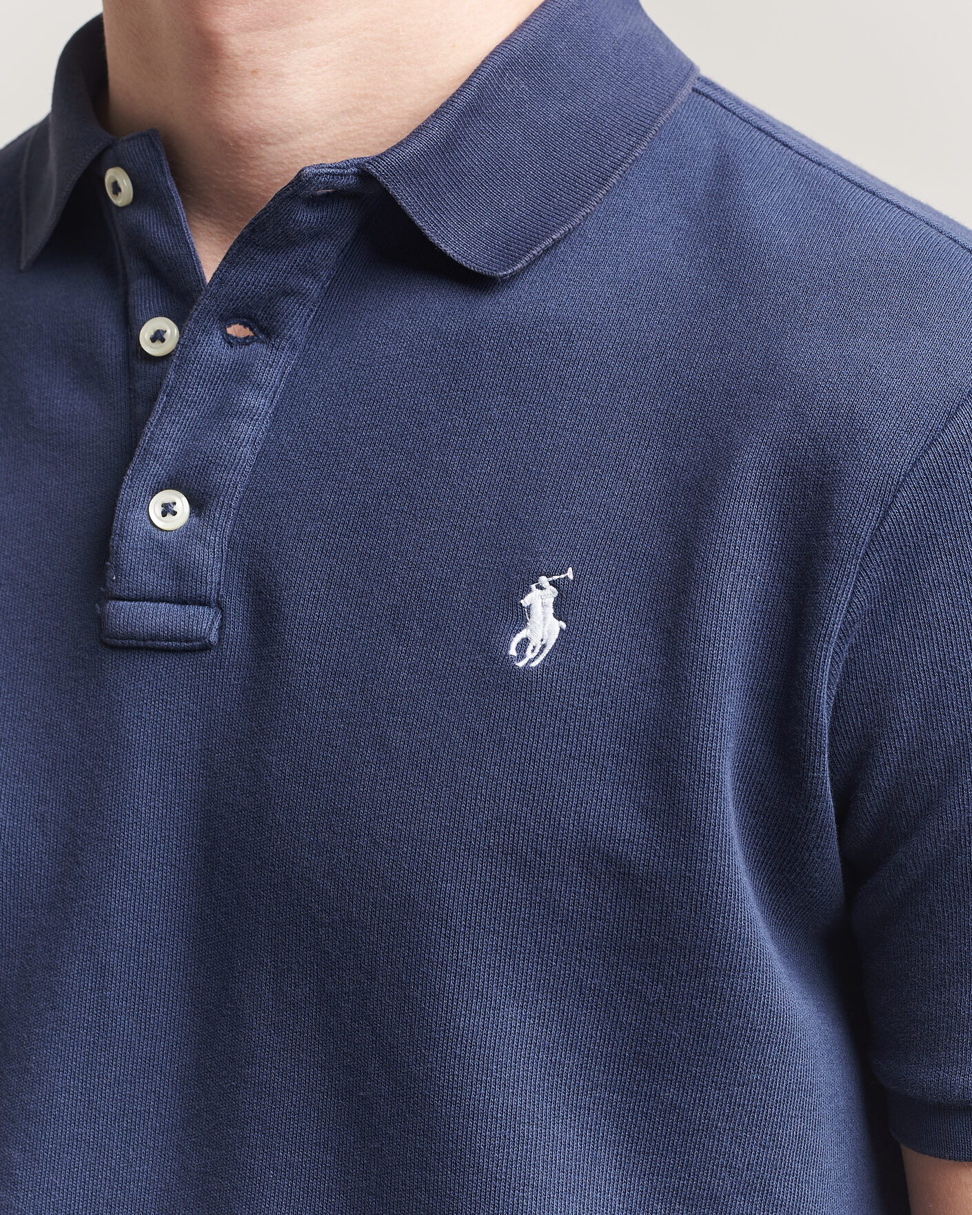 Men | Polo Shirts | Polo Ralph Lauren | Island Terry Polo Newport Navy