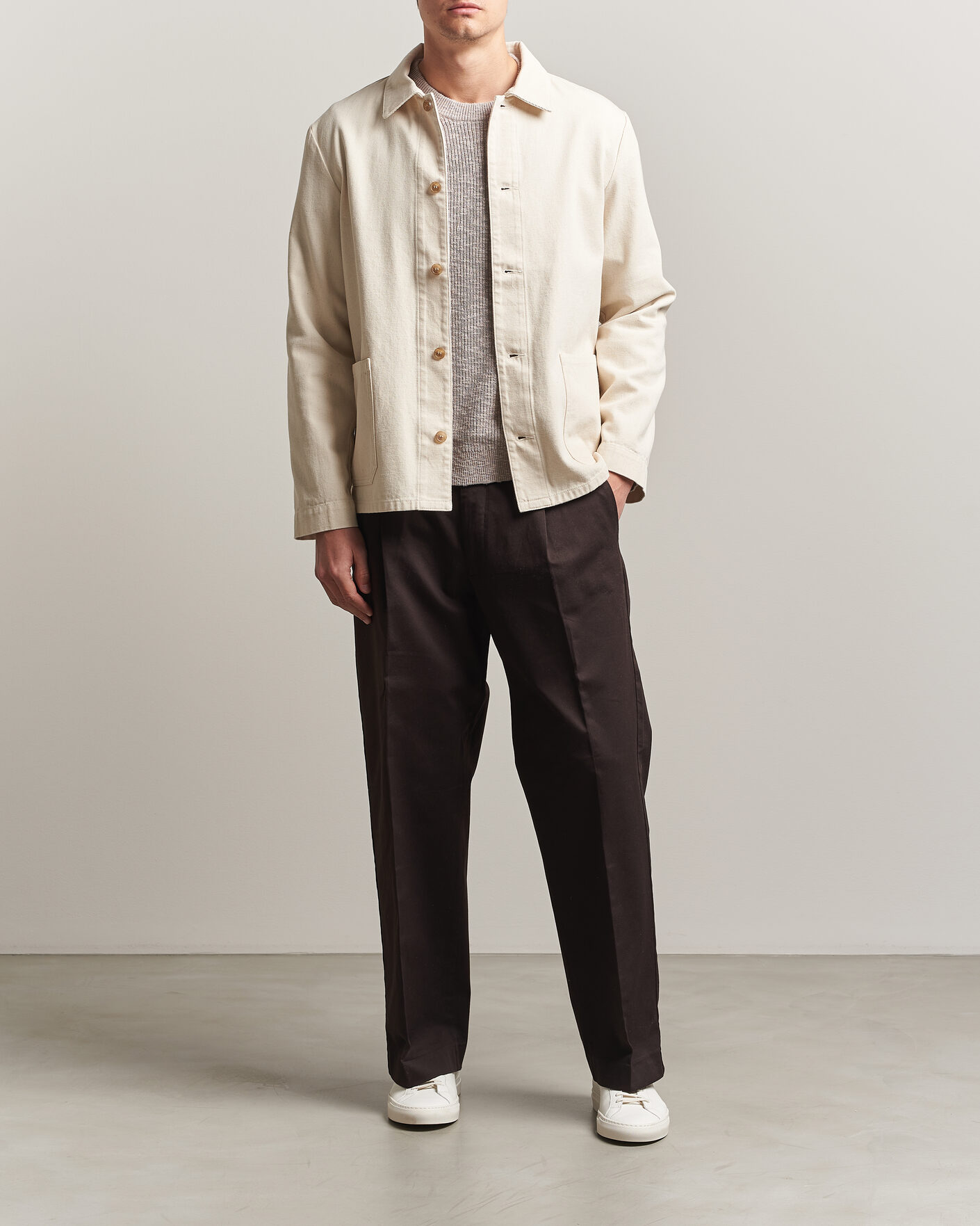 Men | Shirts | A.P.C. | Kerlouan Denim Overshirt Ecru