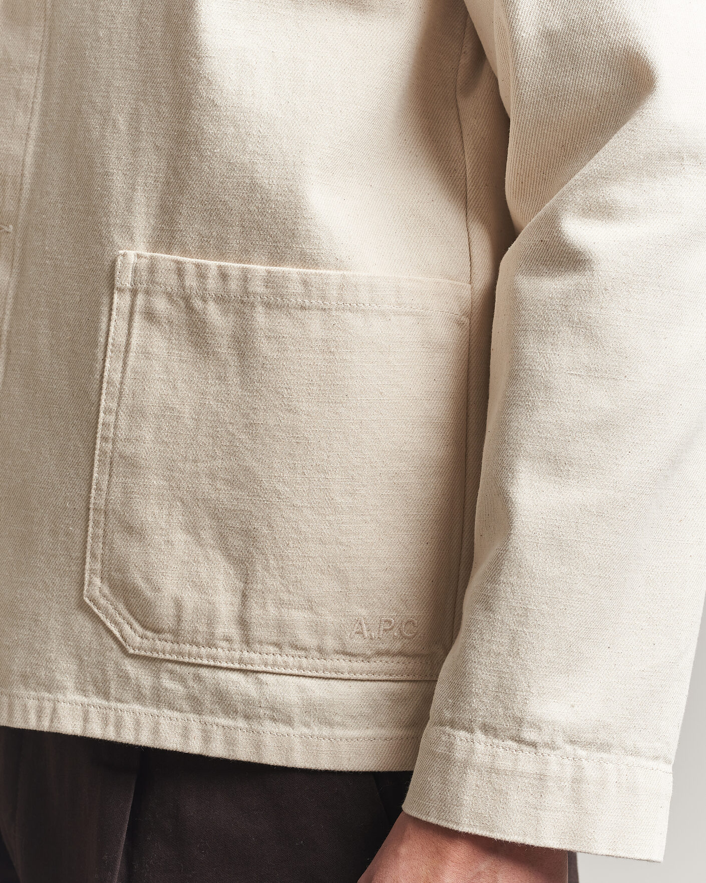 Men | Shirts | A.P.C. | Kerlouan Denim Overshirt Ecru