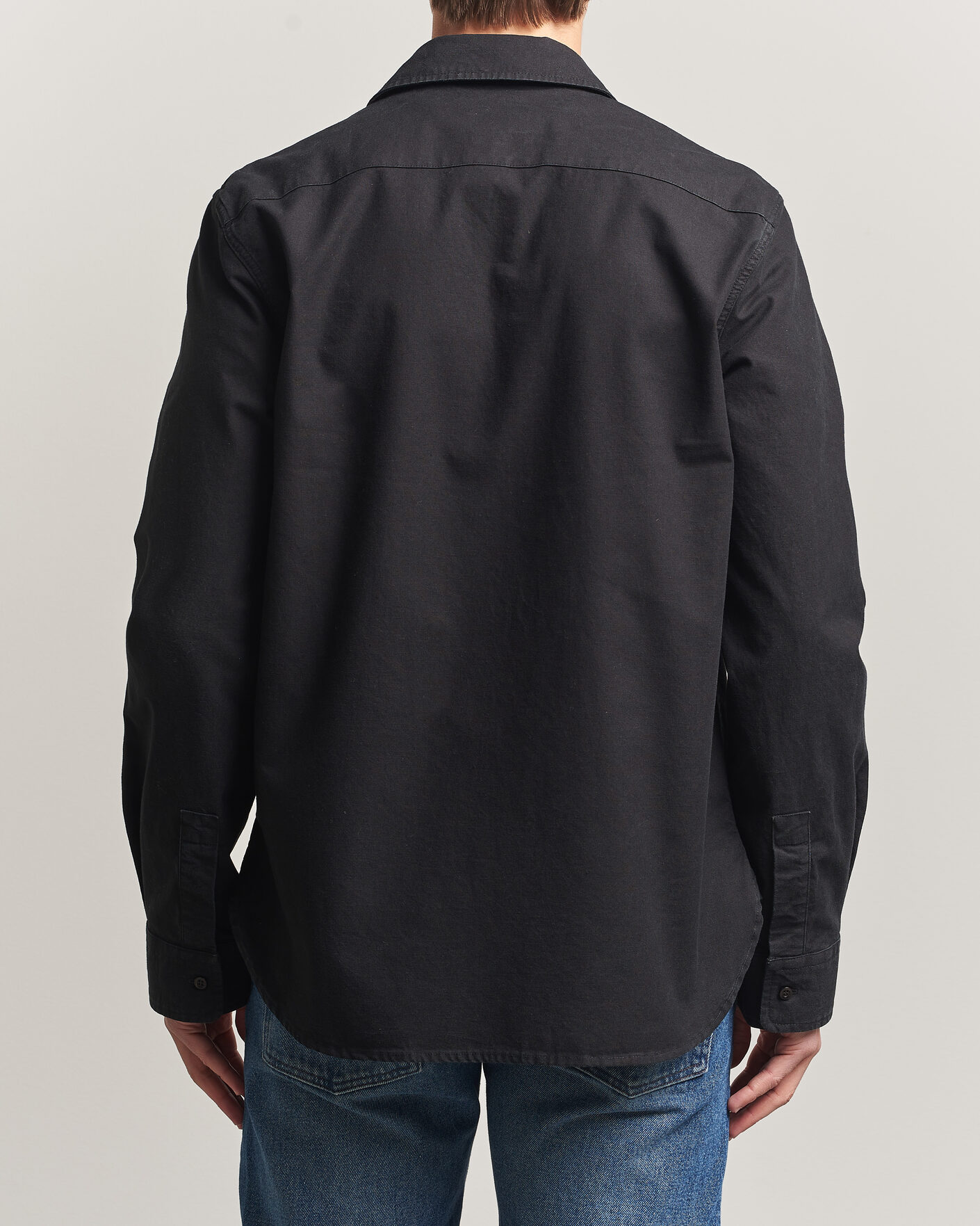 Men | Shirts | A.P.C. | Safari Cotton/Linen Overshirt Faded Black