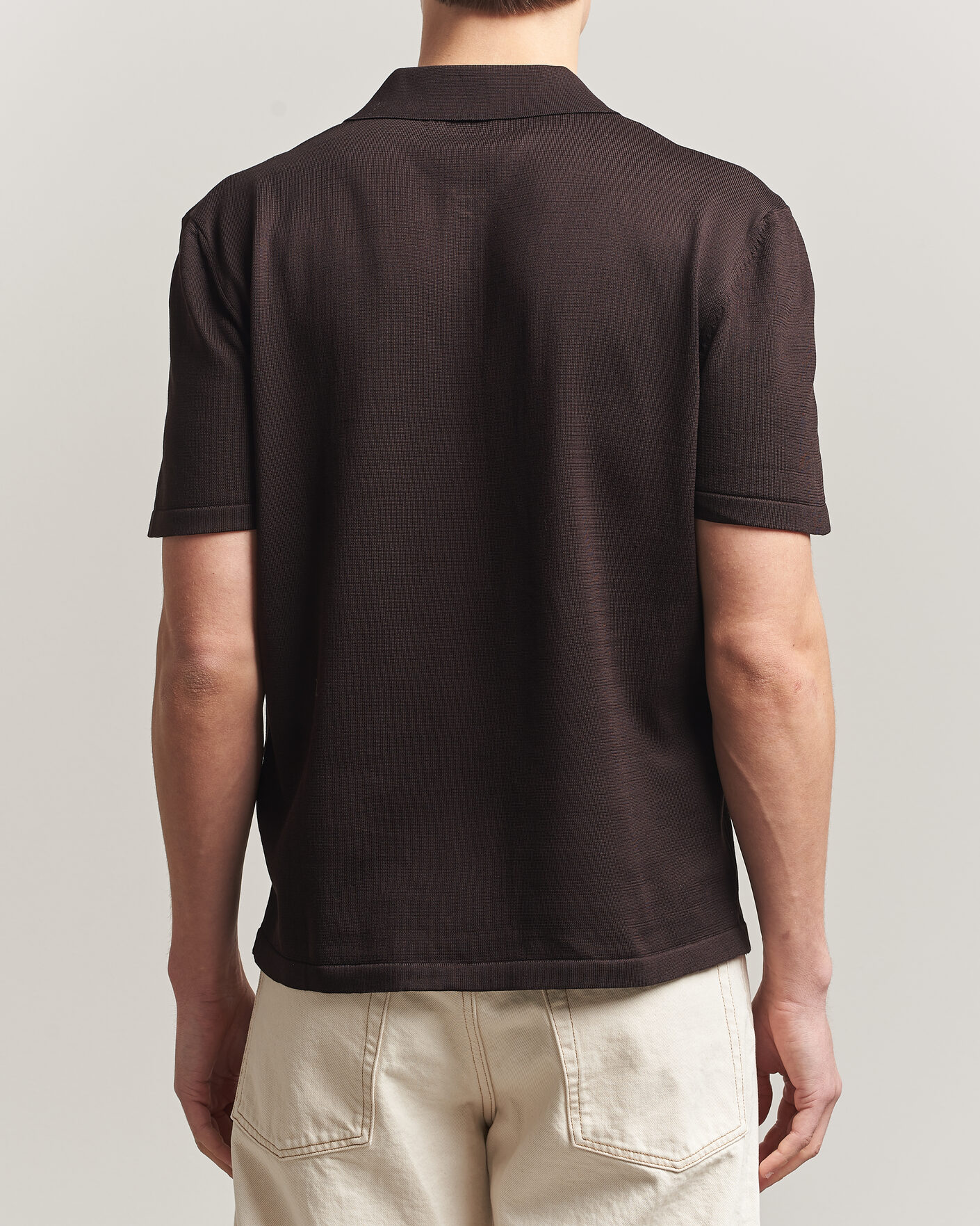 Men | Polo Shirts | A.P.C. | Colin Knitted Polo Brown