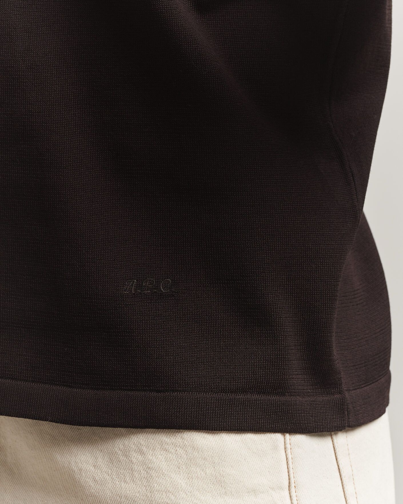 Men | Polo Shirts | A.P.C. | Colin Knitted Polo Brown