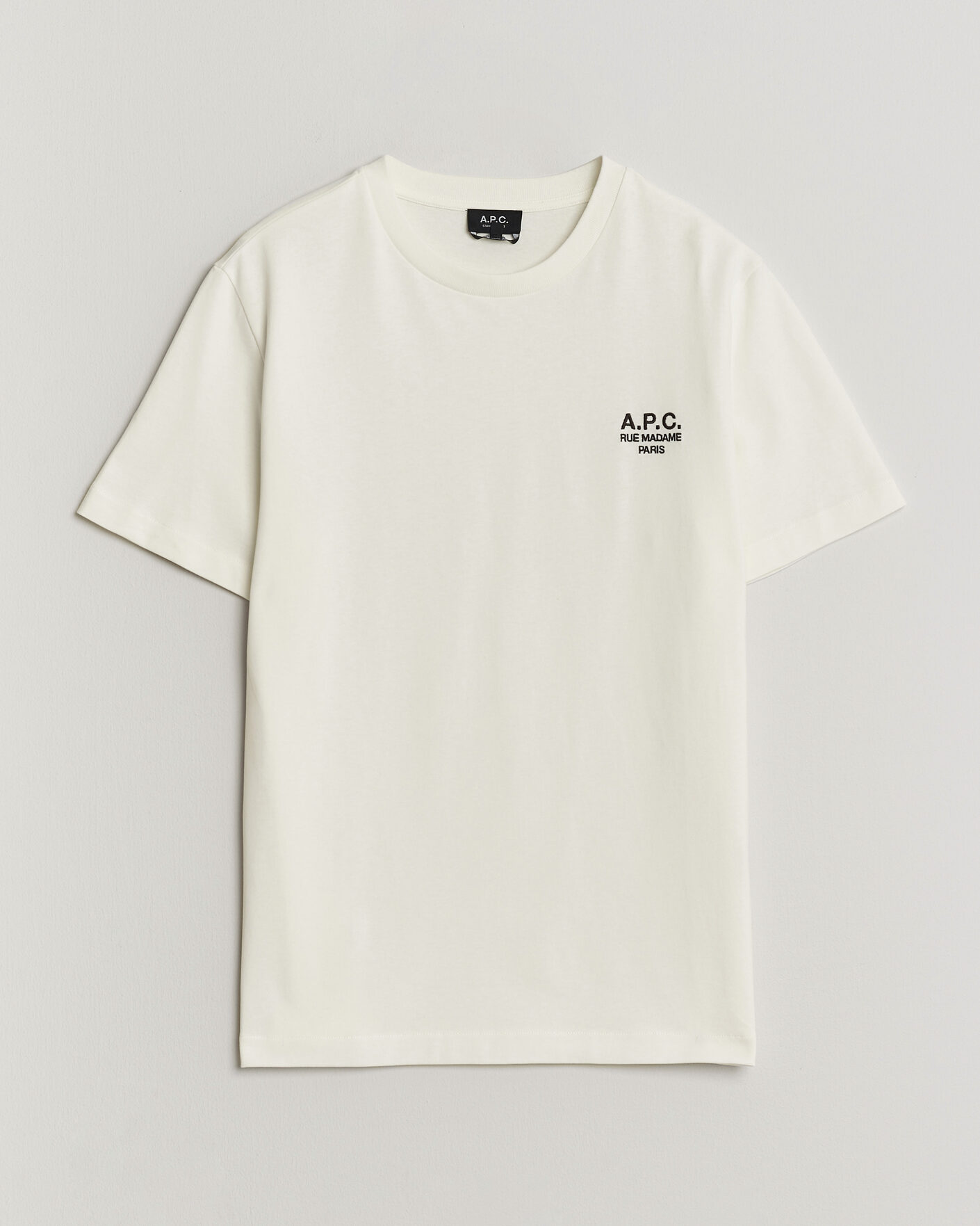 Men | T-Shirts | A.P.C. | Rue Madame T-Shirt Off White