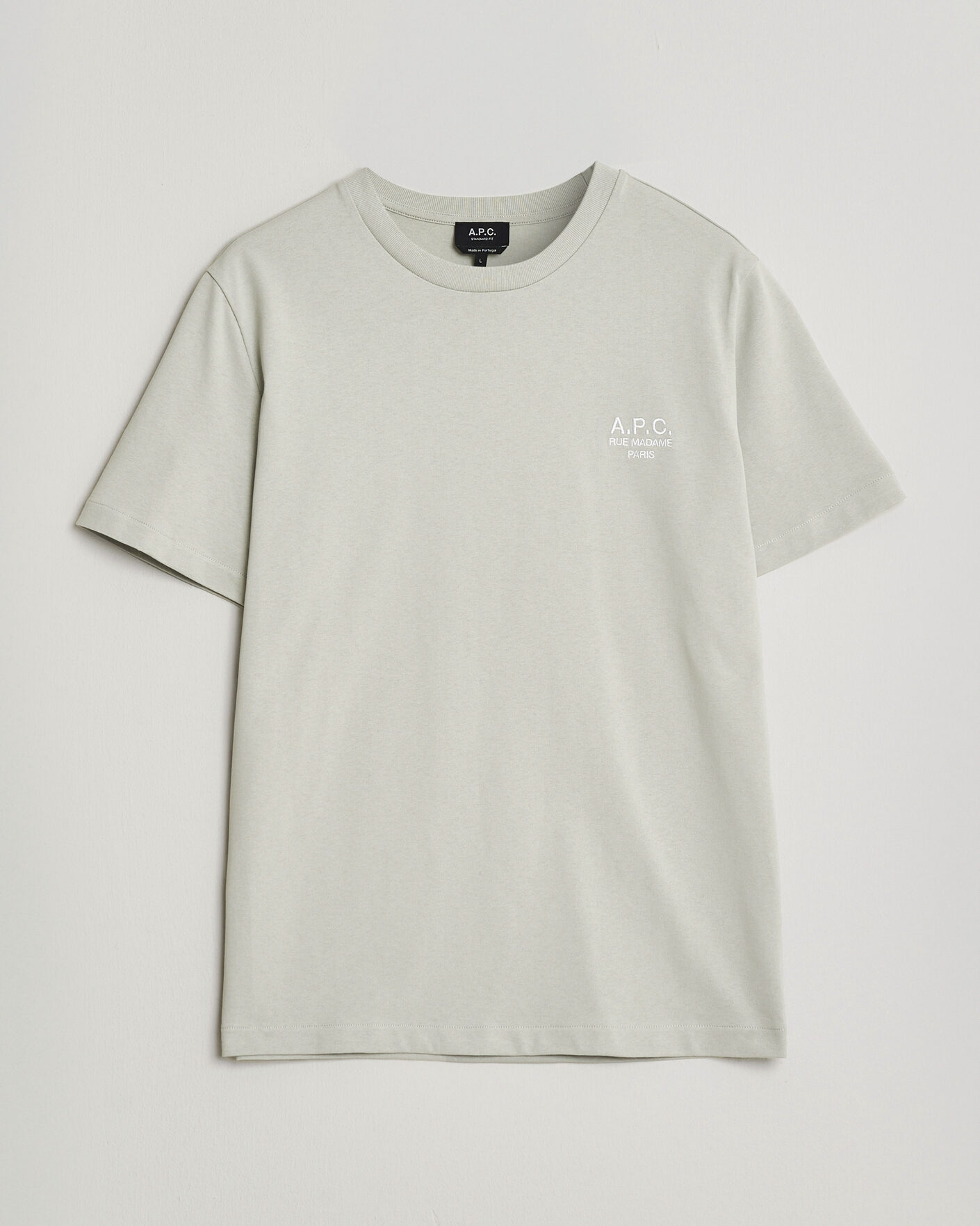 Men | T-Shirts | A.P.C. | Rue Madame T-Shirt Light Green