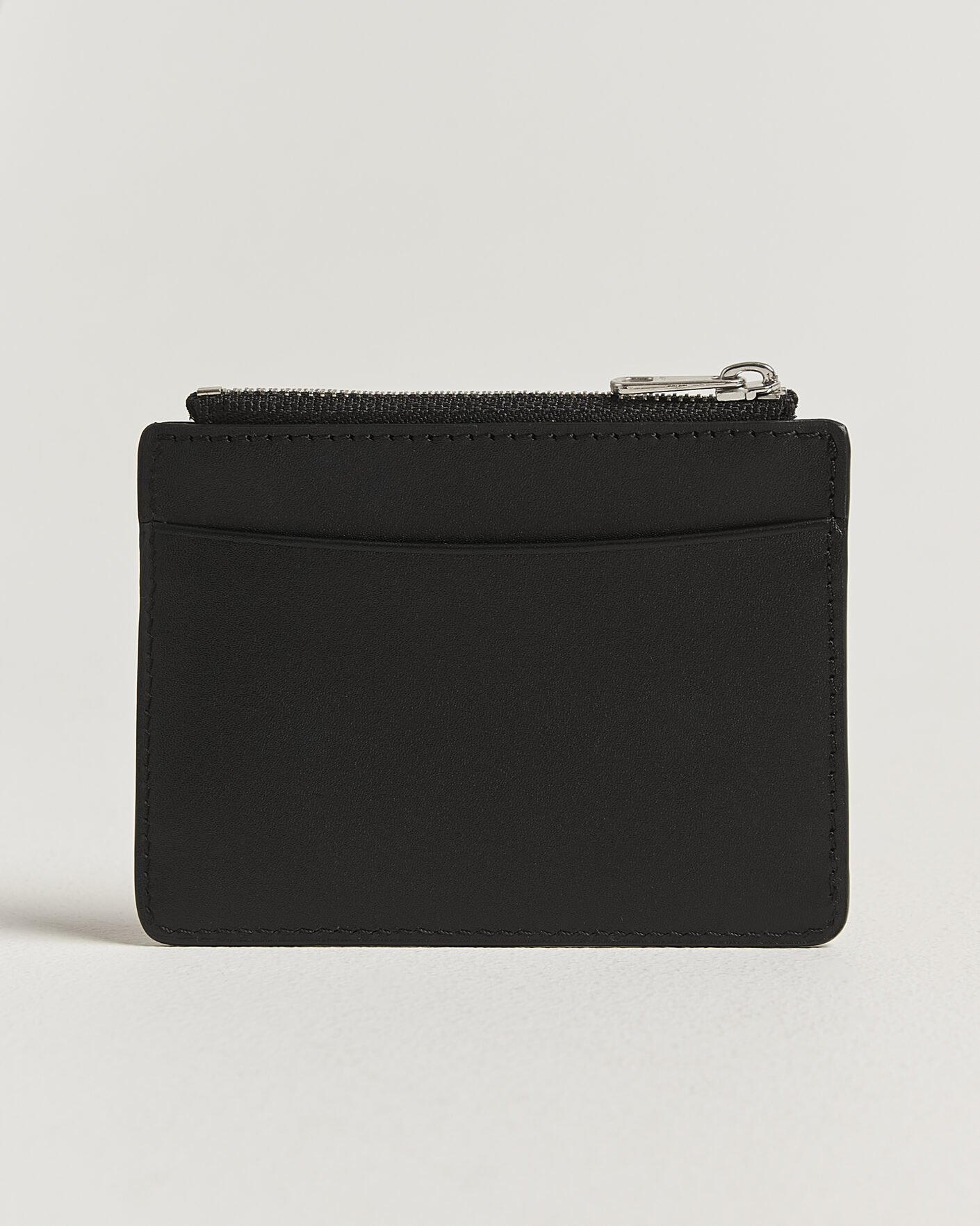 Men | Wallets | A.P.C. | Zip Calf Leather Card Holder Black