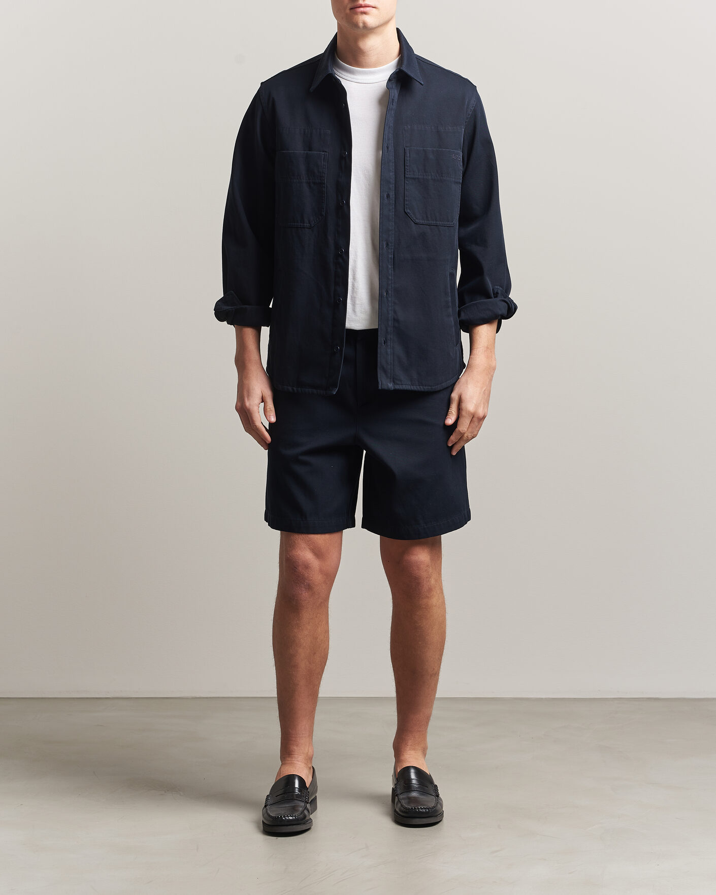 Men | Shirts | A.P.C. | Noah Cotton Overshirt Dark Navy