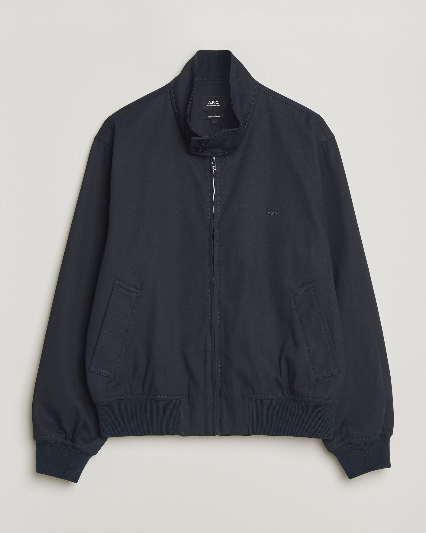 A.P.C. Zipped Jacket Dark Navy at CareOfCarl.com