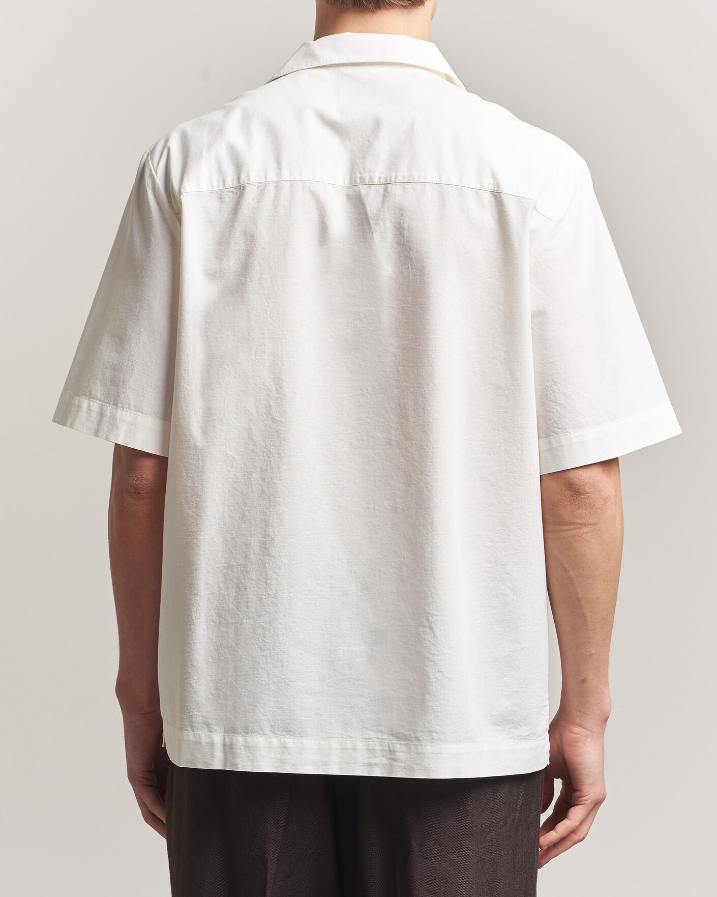 Men | Shirts | A.P.C. | Jude Cotton/Linen Short Sleeve Shirt White