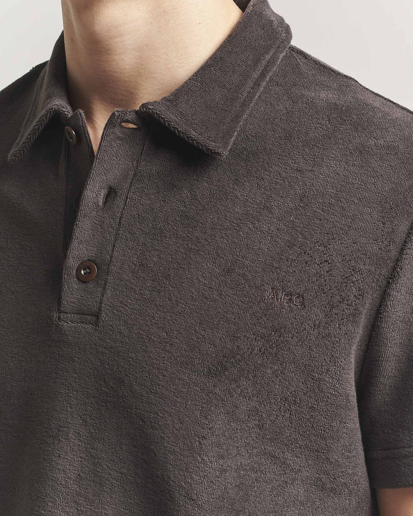 Men | Polo Shirts | A.P.C. | Julian Cotton Knitted Polo Brown
