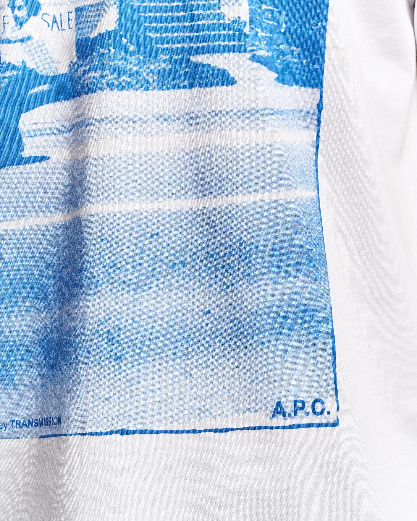 Men | T-Shirts | A.P.C. | Cali Printed T-Shirt Blue