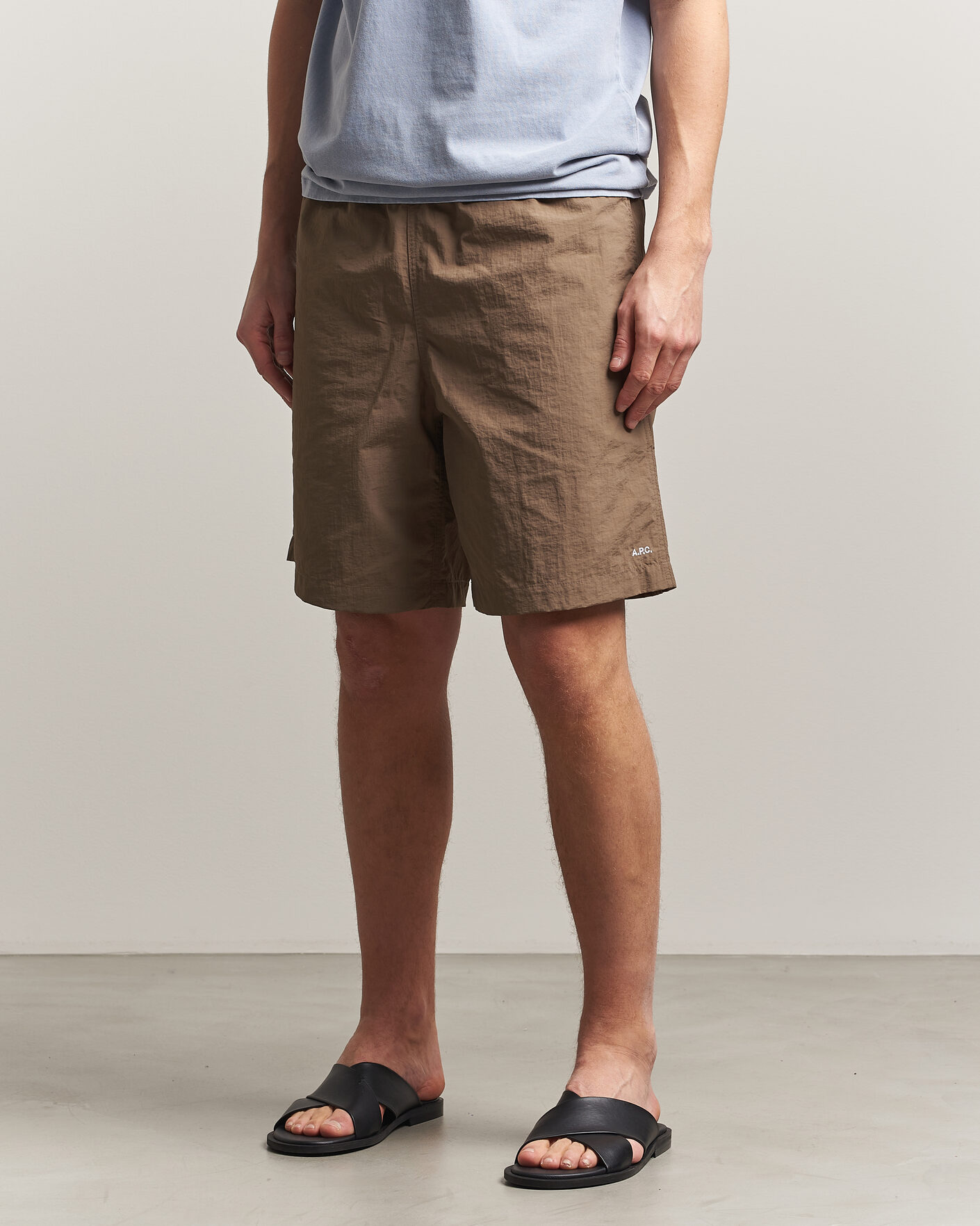 Men | Shorts | A.P.C. | Rio Drawstring Shorts Dark Beige