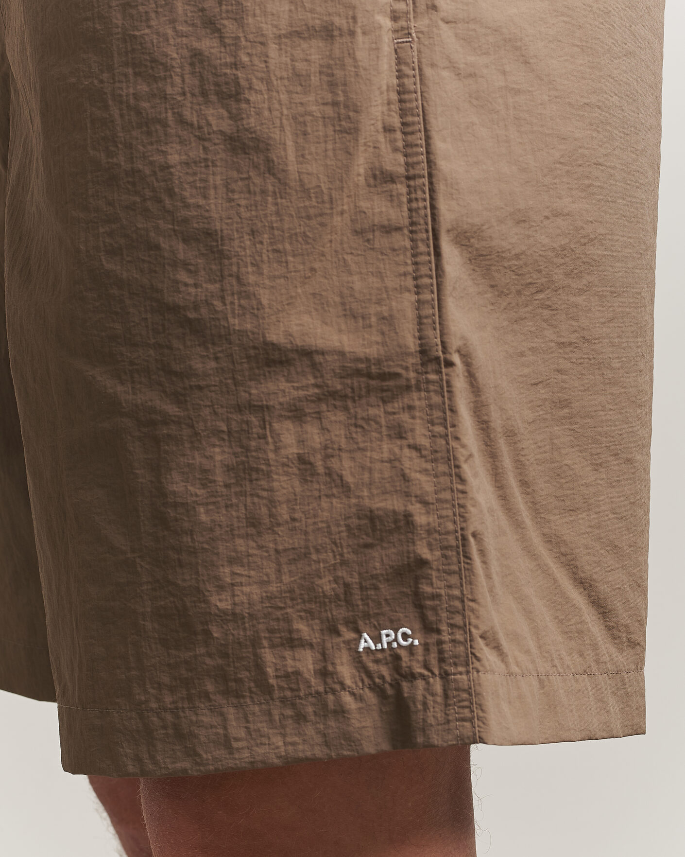 Men | Shorts | A.P.C. | Rio Drawstring Shorts Dark Beige