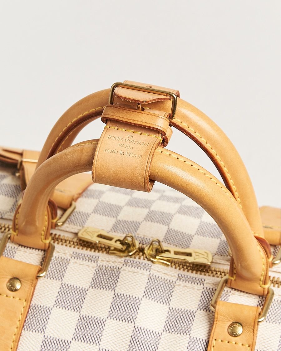 Men | Pre-Owned & Vintage Bags | Louis Vuitton Pre-Owned | Keepall Bandouliére Damier Azur