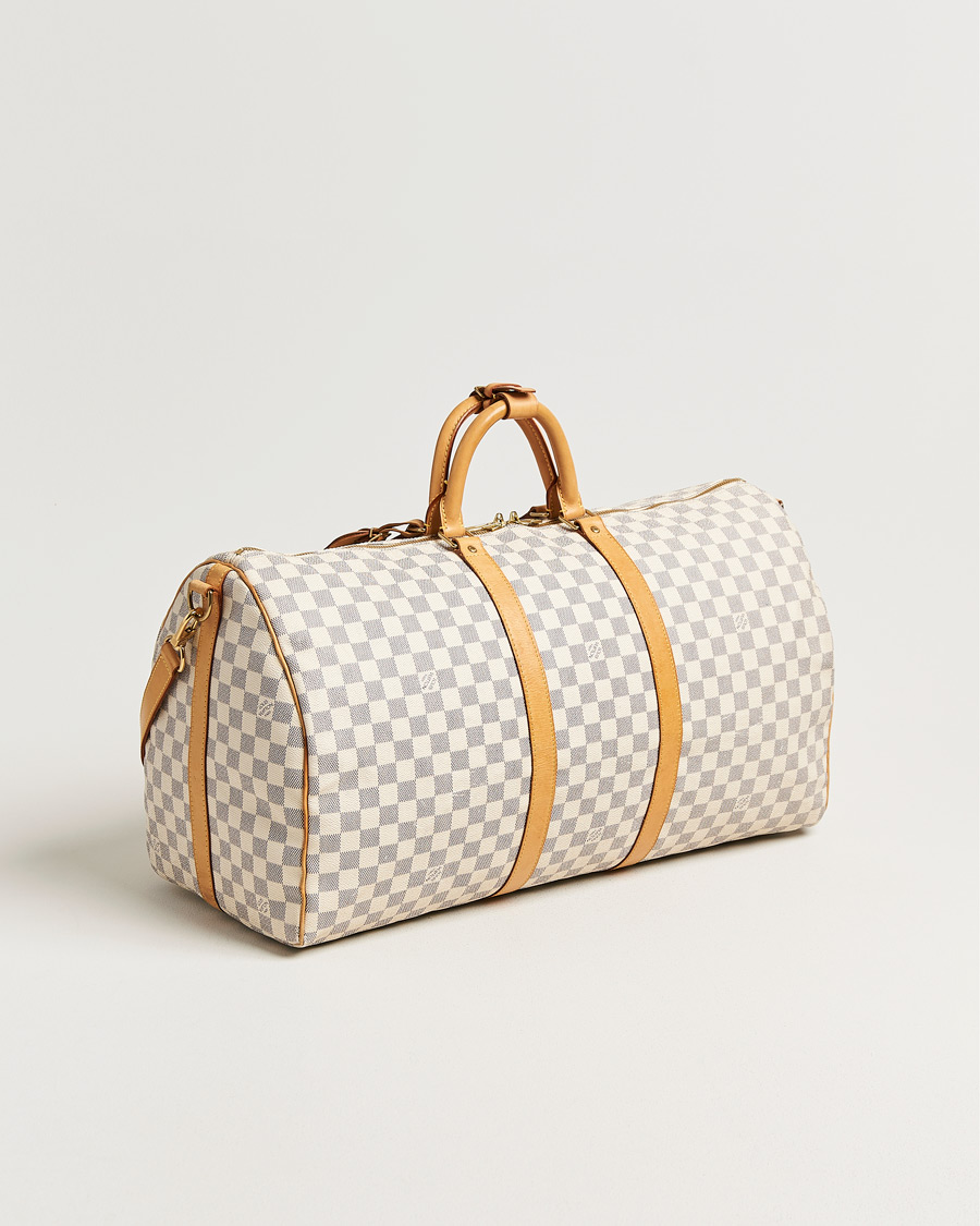 Men | Pre-Owned & Vintage Bags | Louis Vuitton Pre-Owned | Keepall Bandouliére Damier Azur