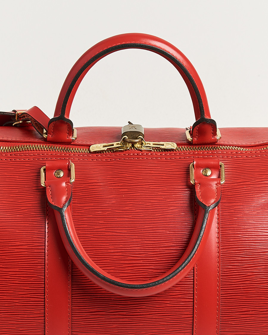 Men | Pre-Owned & Vintage Bags | Louis Vuitton Pre-Owned | Keepall 50 Epi Leather Red