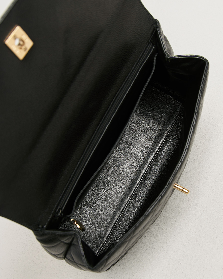 Men | Pre-Owned & Vintage Bags | Chanel Pre-Owned | Kelly Top Handle Bag Caviar Black