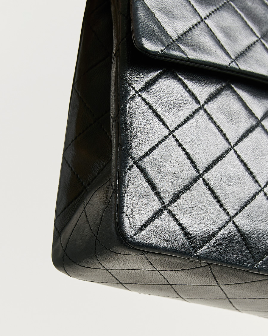 Men | Pre-Owned & Vintage Bags | Chanel Pre-Owned | Single Flap Bag Lambskin Black