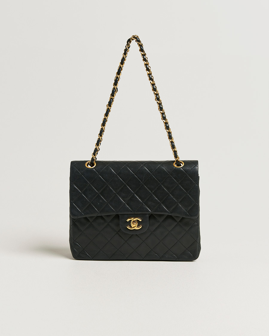 Men | Pre-Owned & Vintage Bags | Chanel Pre-Owned | Classic Double Flap Small Lamskin Black