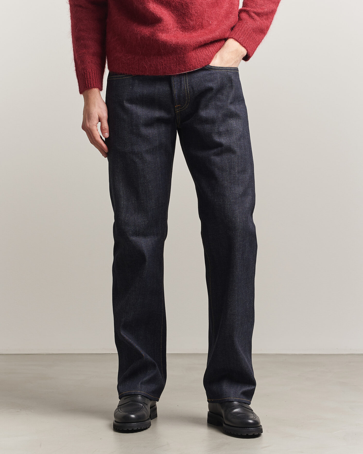 Men | Jeans | EDWIN | No.47 Regular Straight Selvage Jeans Unwashed