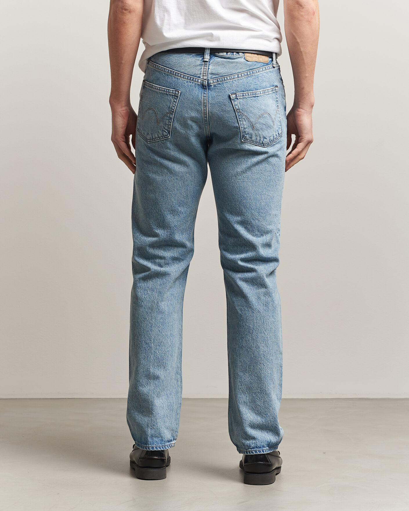 Men | Trousers | EDWIN | Regular Straight Jeans Used Light Blue