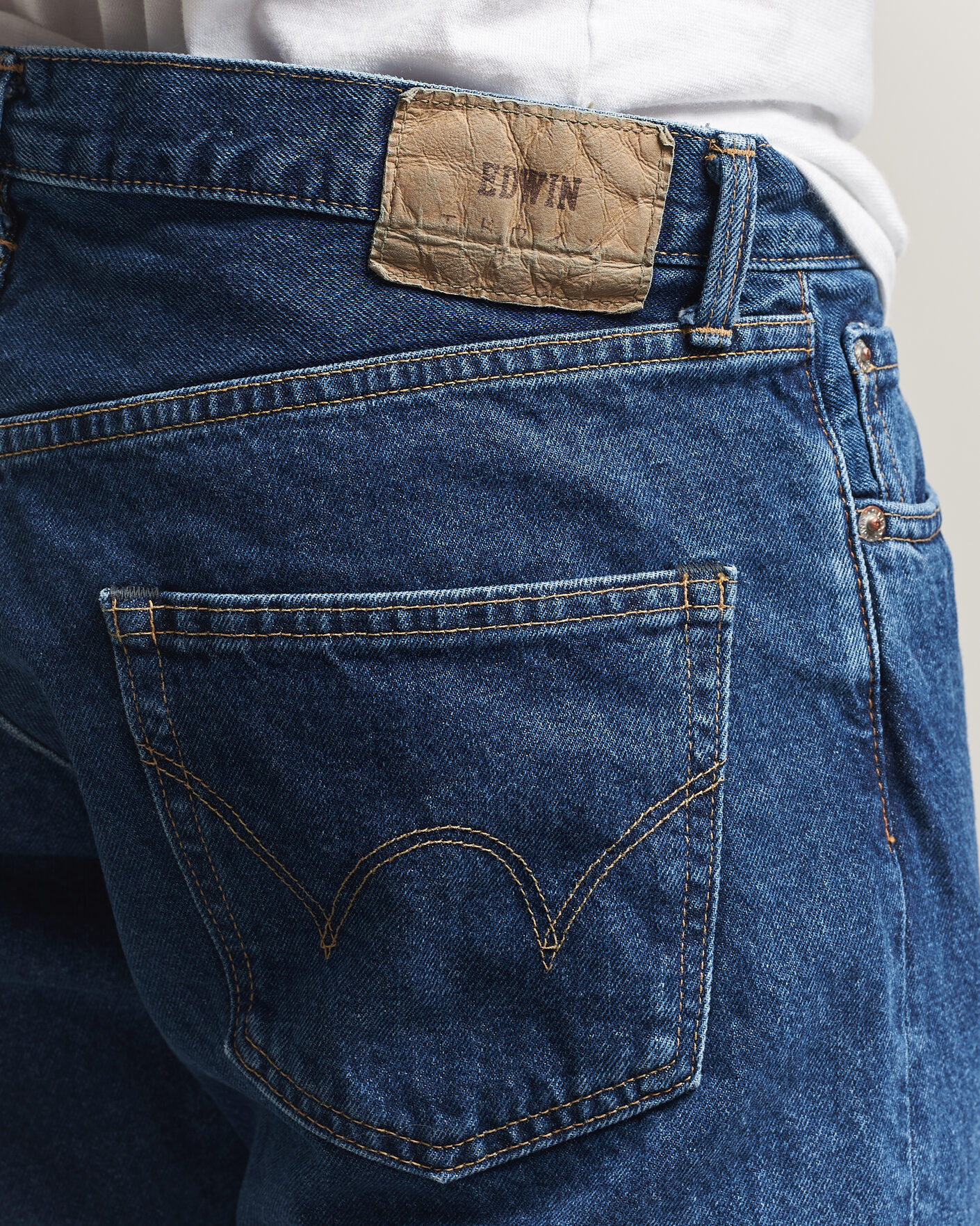 Men | Jeans | EDWIN | Regular Tapered Jeans Used Mid Blue