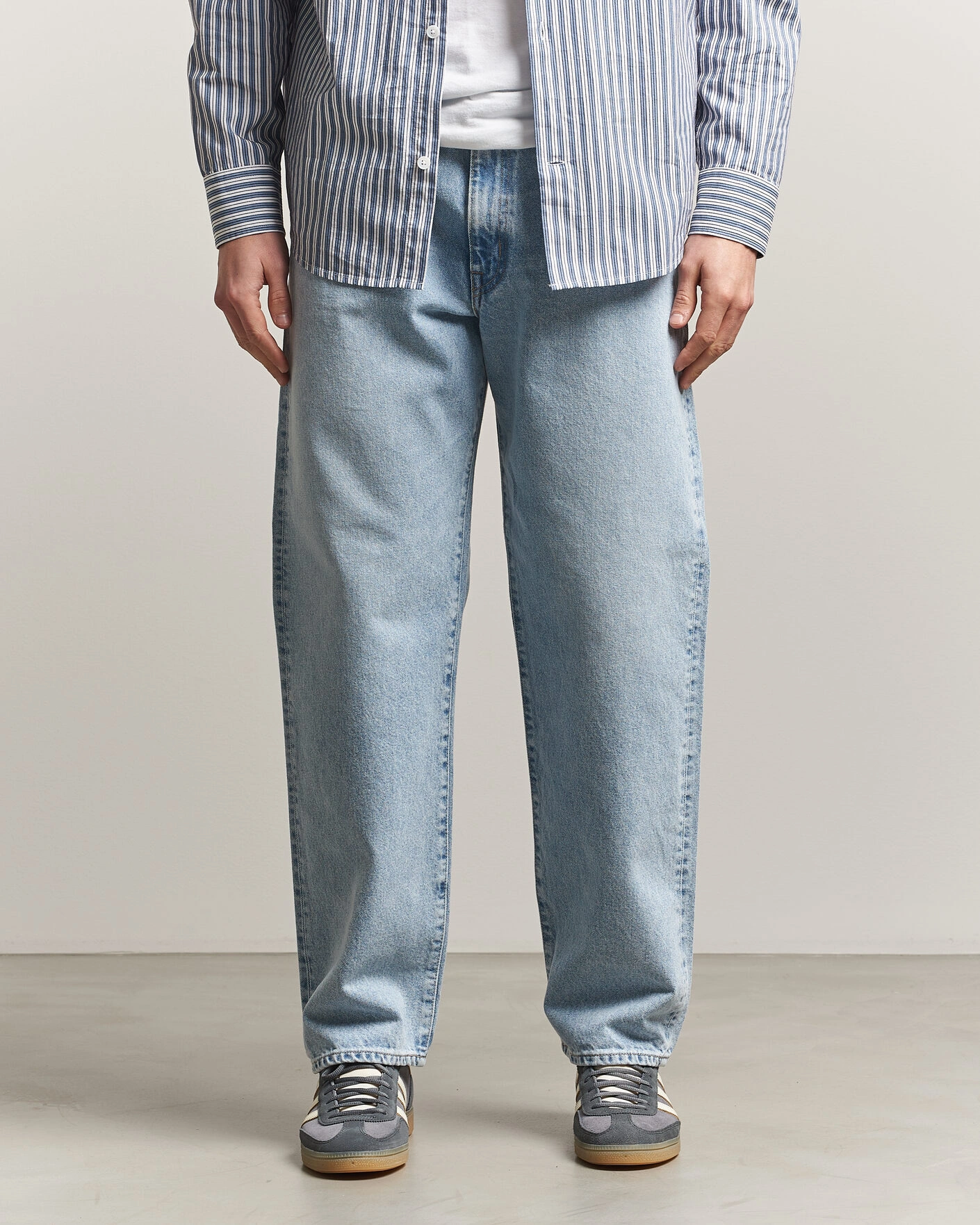 Men | Jeans | EDWIN | Loose Straight Jeans Used Light Blue