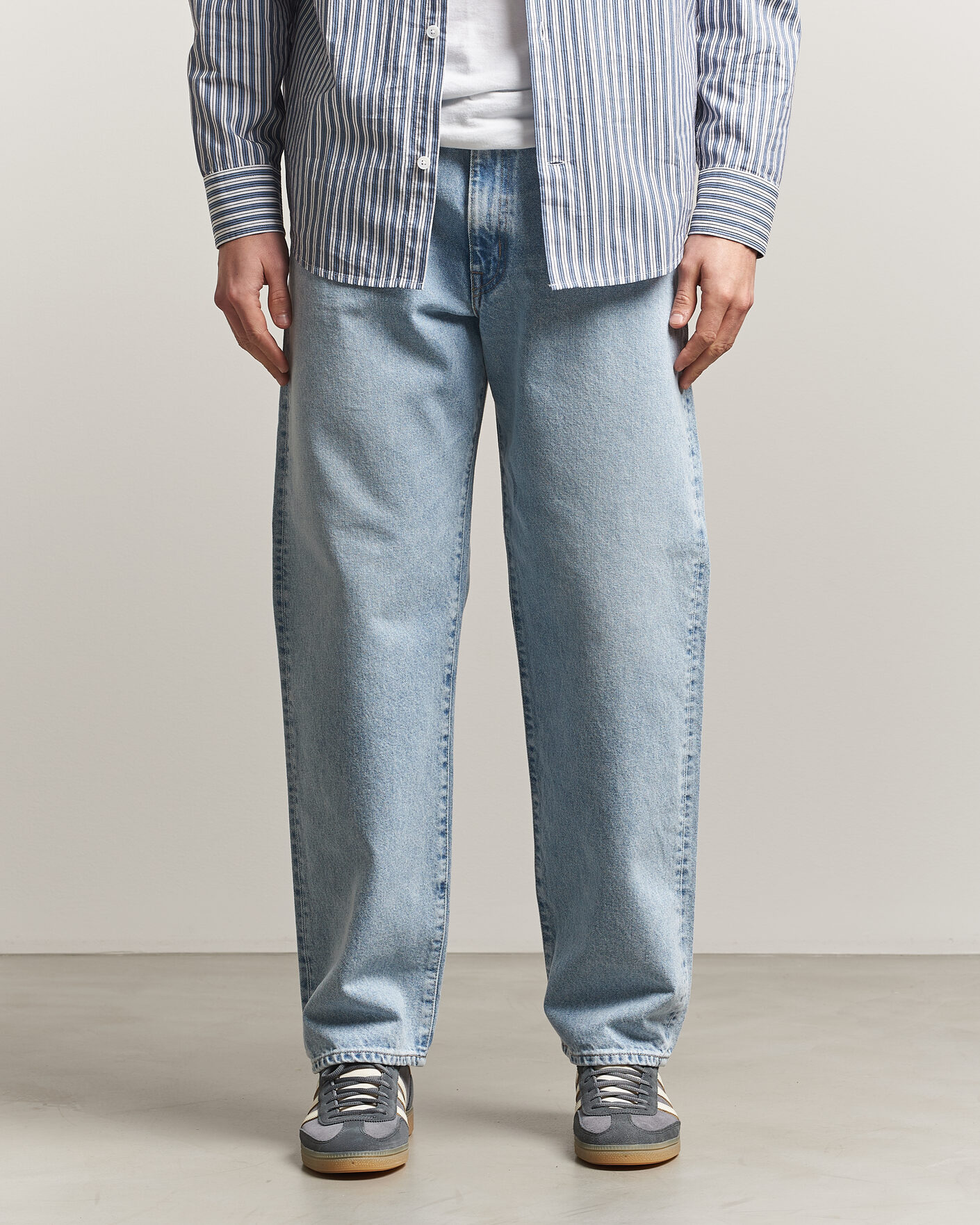 Men | Jeans | EDWIN | Loose Straight Jeans Used Light Blue
