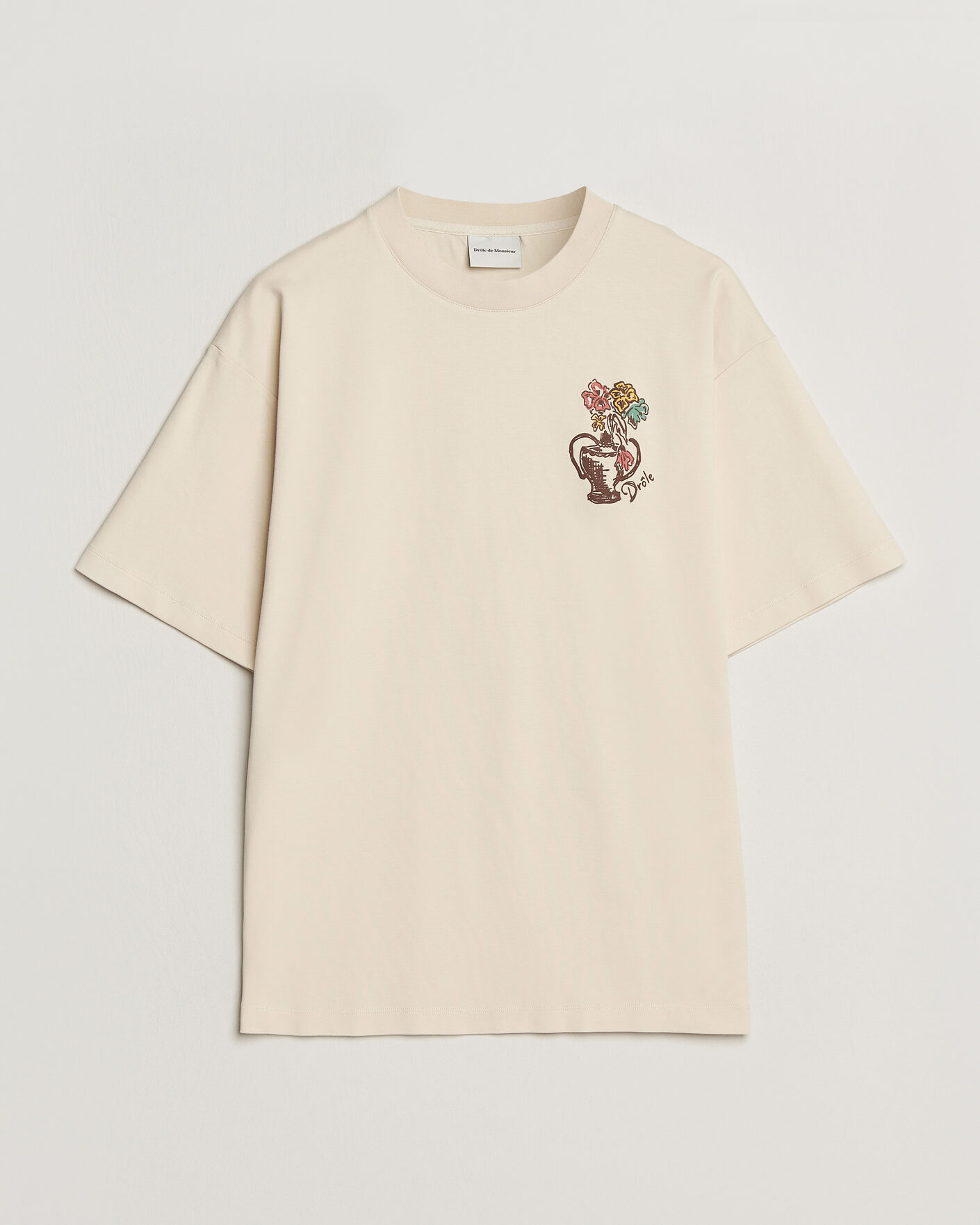 Drôle de Monsieur Vase Havana T-Shirt Sand at CareOfCarl.com