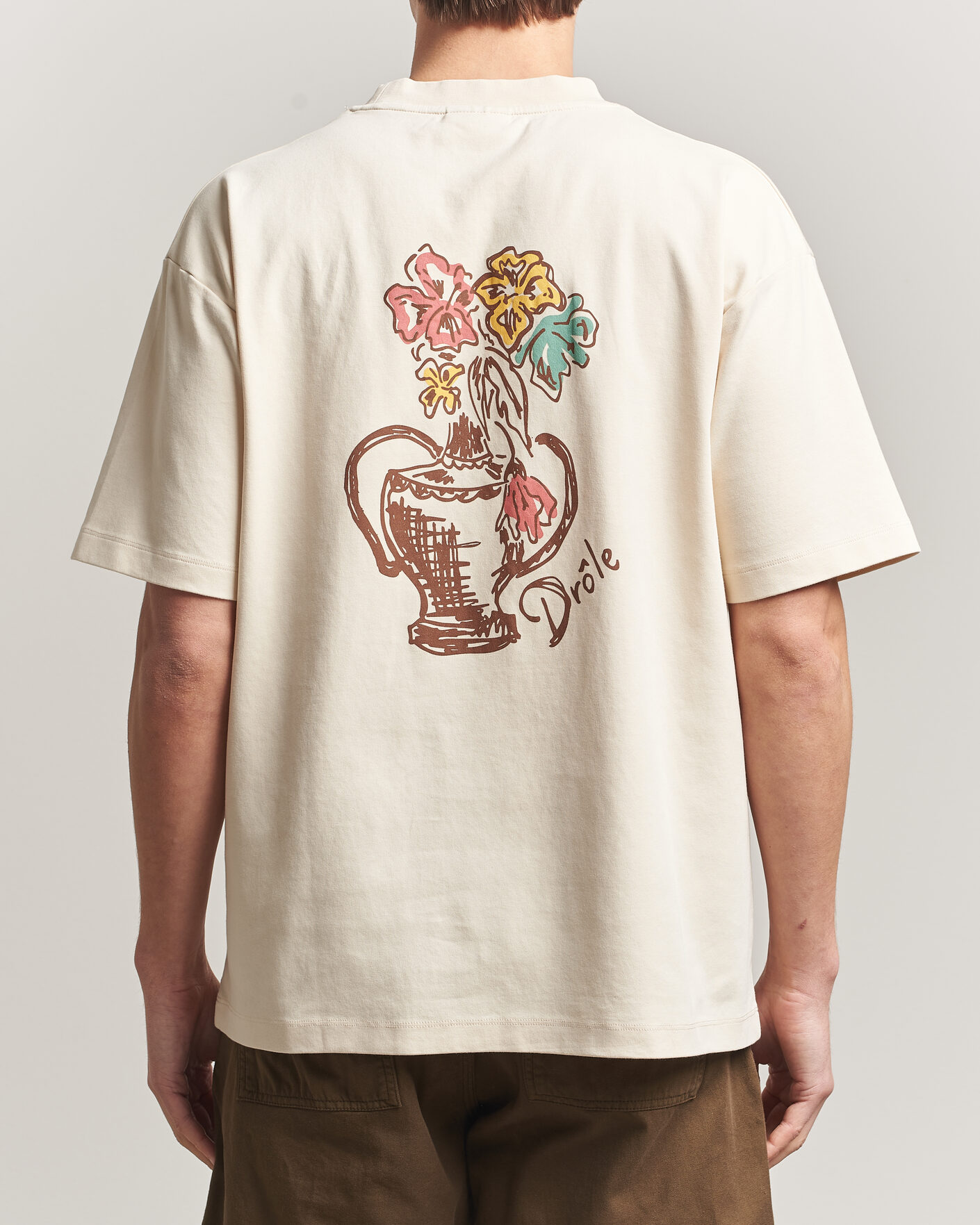 Men | T-Shirts | Drôle de Monsieur | Vase Havana T-Shirt Sand