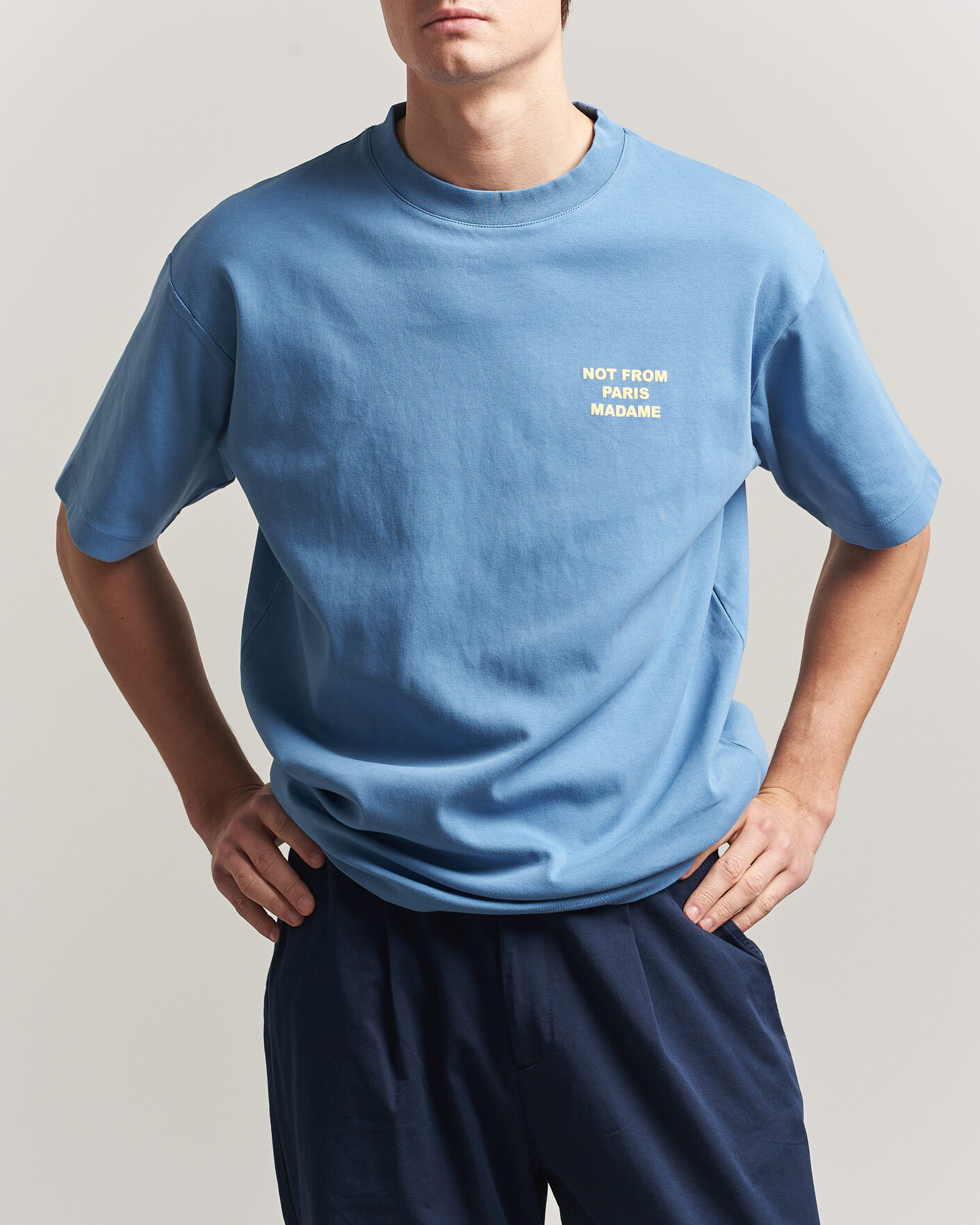 Men | T-Shirts | Drôle de Monsieur | Slogan T-Shirt Atlantic Blue