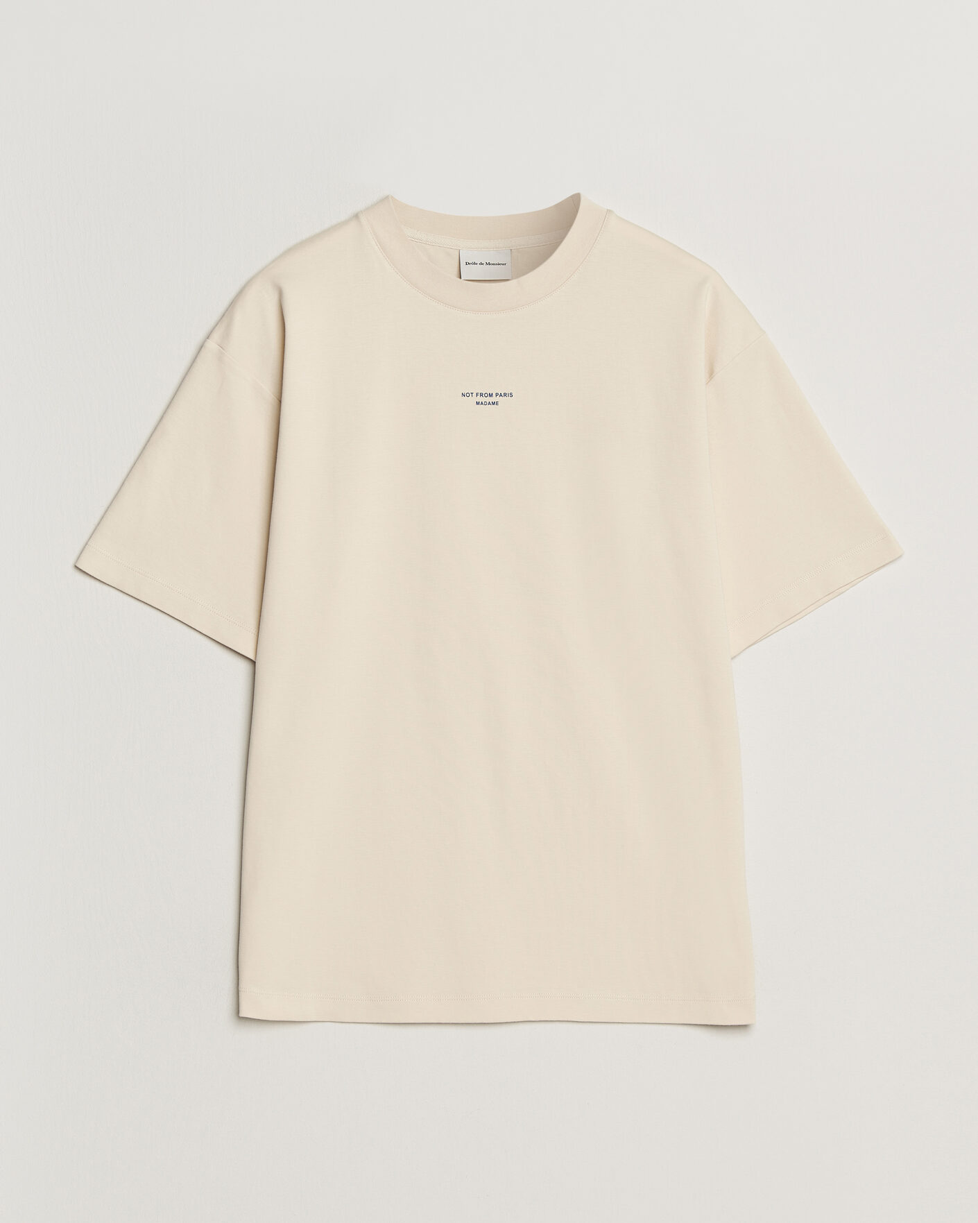 Men | T-Shirts | Drôle de Monsieur | Classic Slogan T-Shirt Sand