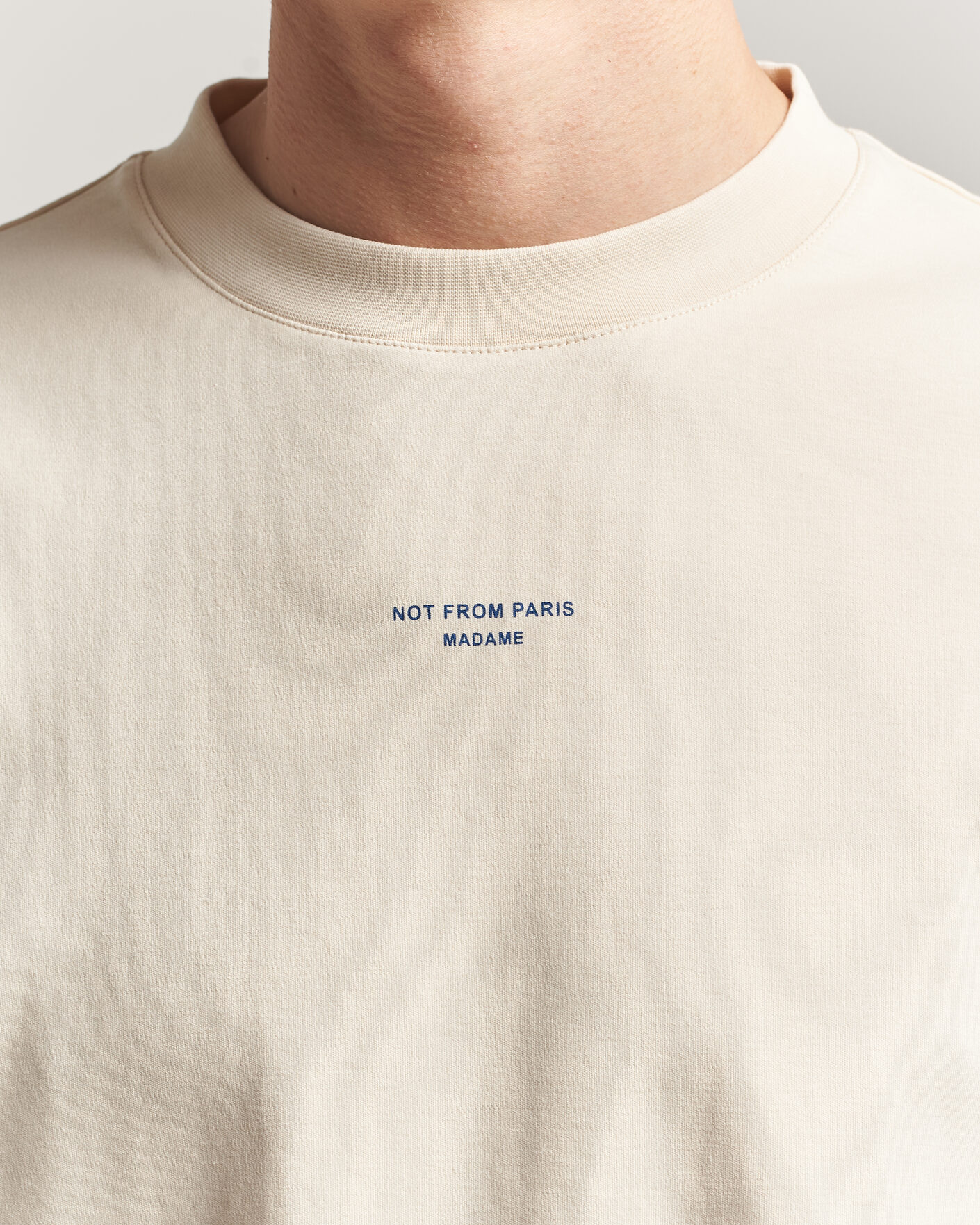 Men | T-Shirts | Drôle de Monsieur | Classic Slogan T-Shirt Sand