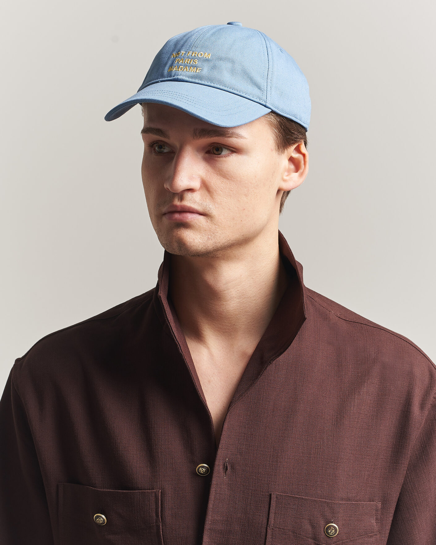 Men | Hats & Caps | Drôle de Monsieur | Slogan Cap Atlantic Blue