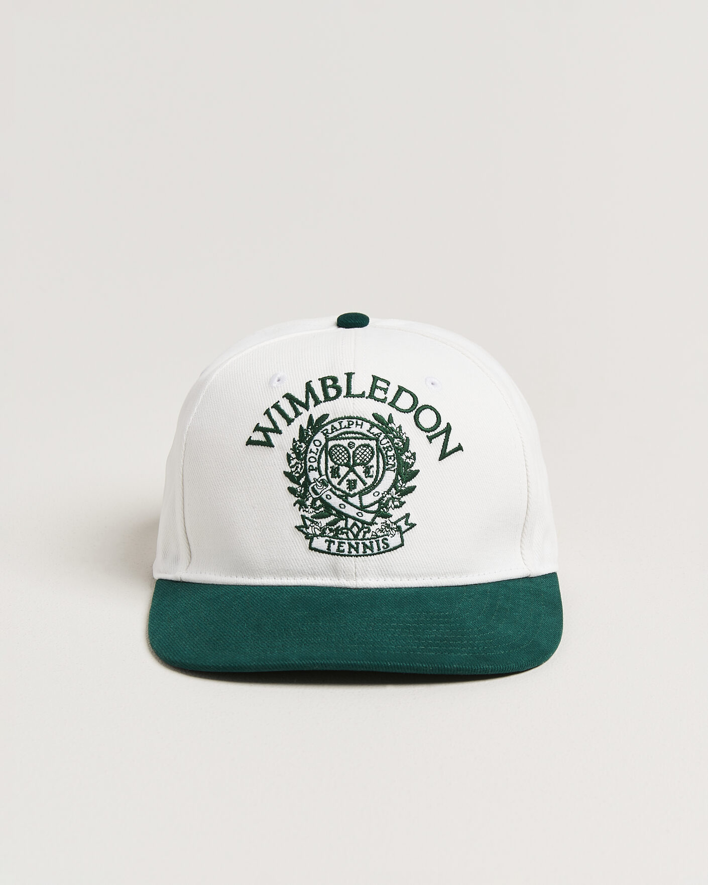 Men | Hats & Caps | Polo Ralph Lauren | Wimbledon Cap White/Moss Agate