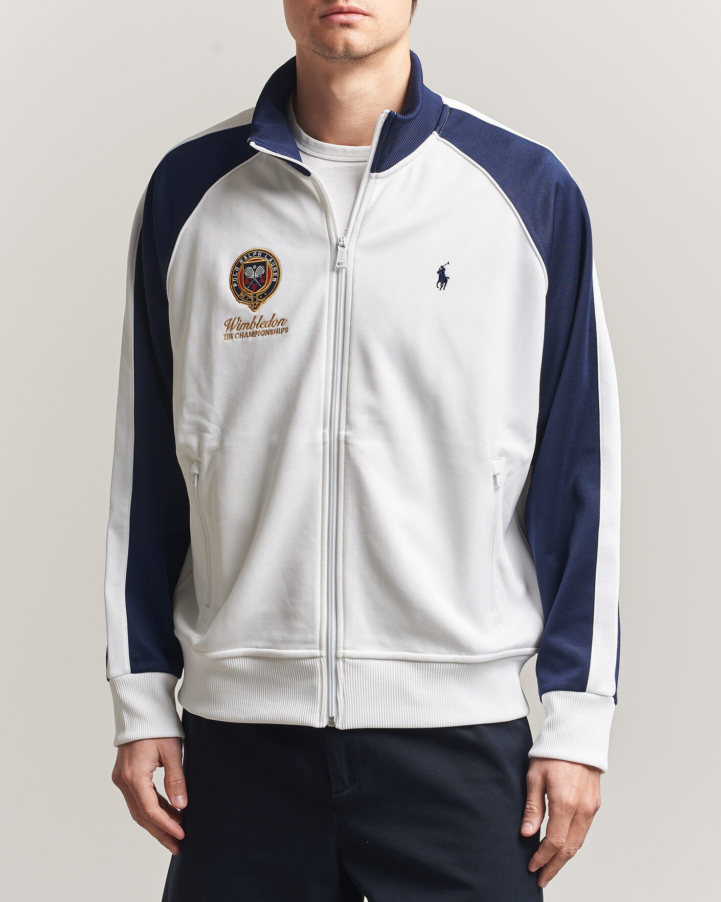 Men | Sweaters & Knitwear | Polo Ralph Lauren | Full Zip Pullover Ceramic White