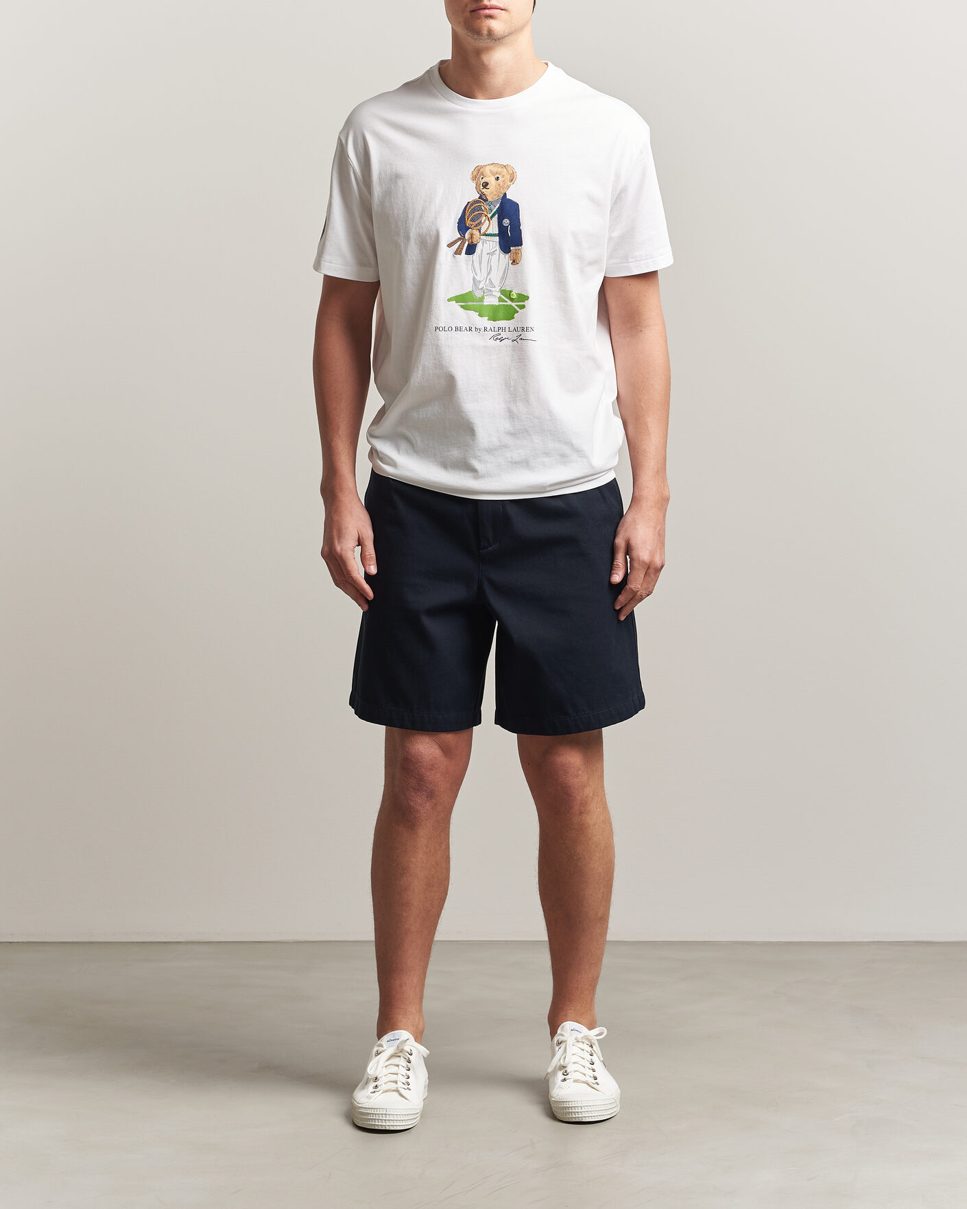Men | T-Shirts | Polo Ralph Lauren | Wimbledon Bear Tee White