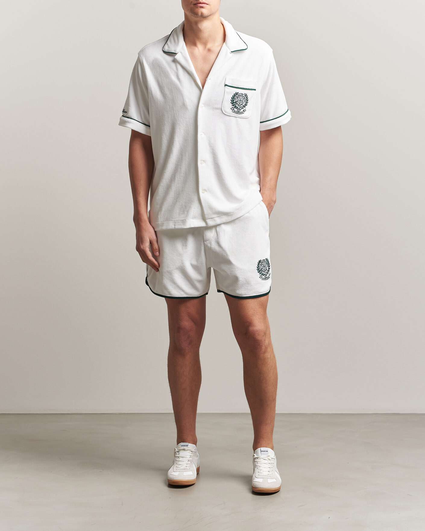 Men | Shirts | Polo Ralph Lauren | Terry Short Sleeve Shirt White