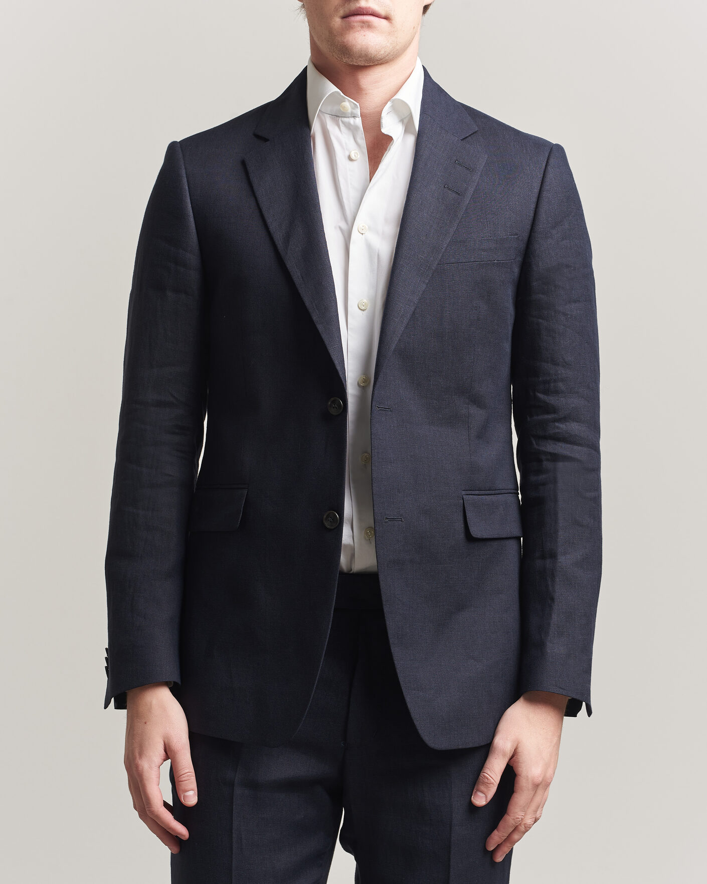 Men | Blazers | Tiger of Sweden | Justin Linen Suit Blazer Midnight Blue