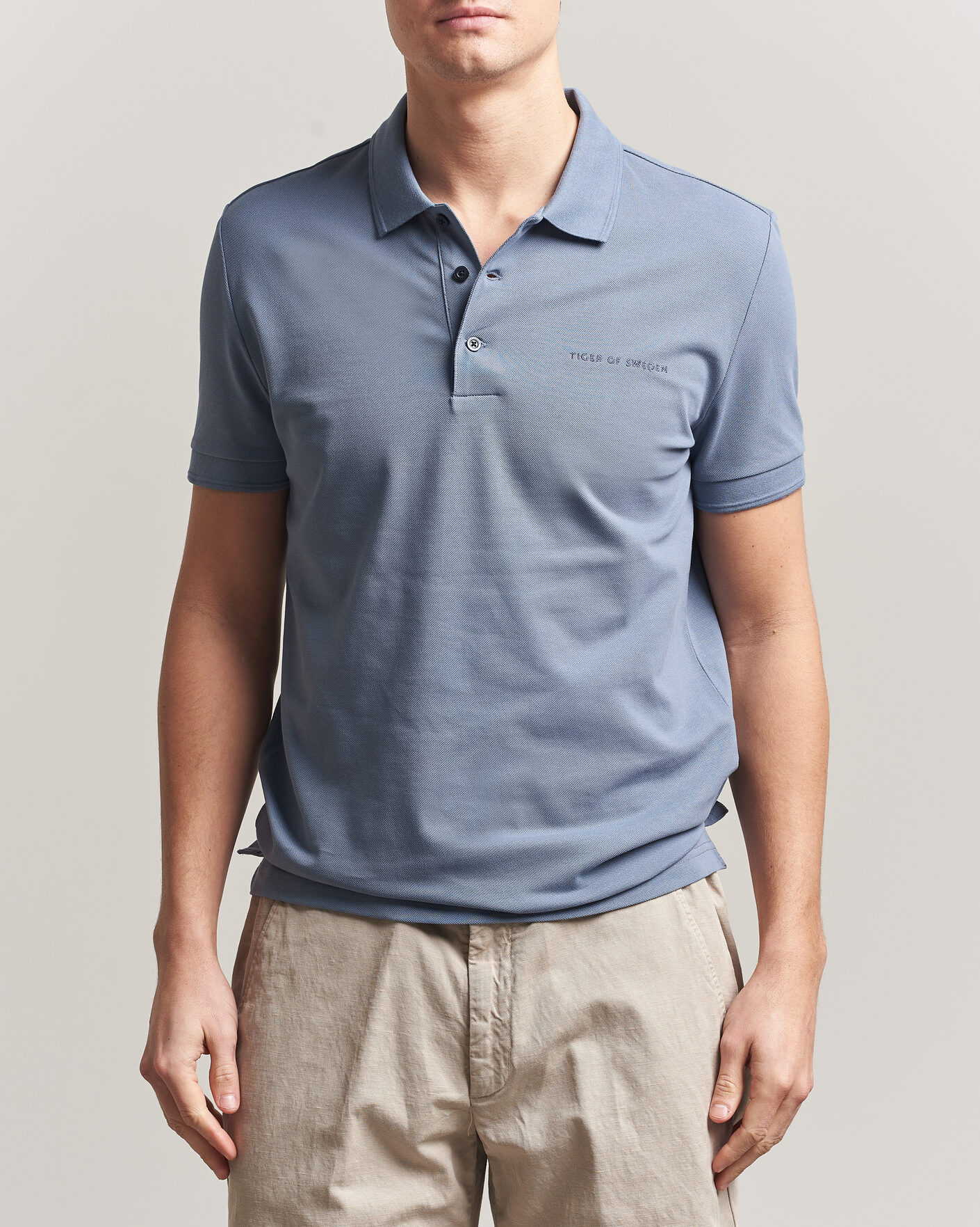 Men | Polo Shirts | Tiger of Sweden | Darios Polo Dull Blue