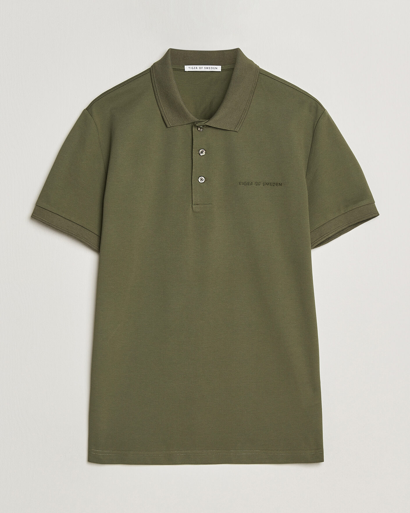 Men | Polo Shirts | Tiger of Sweden | Darios Polo Kalamata Green