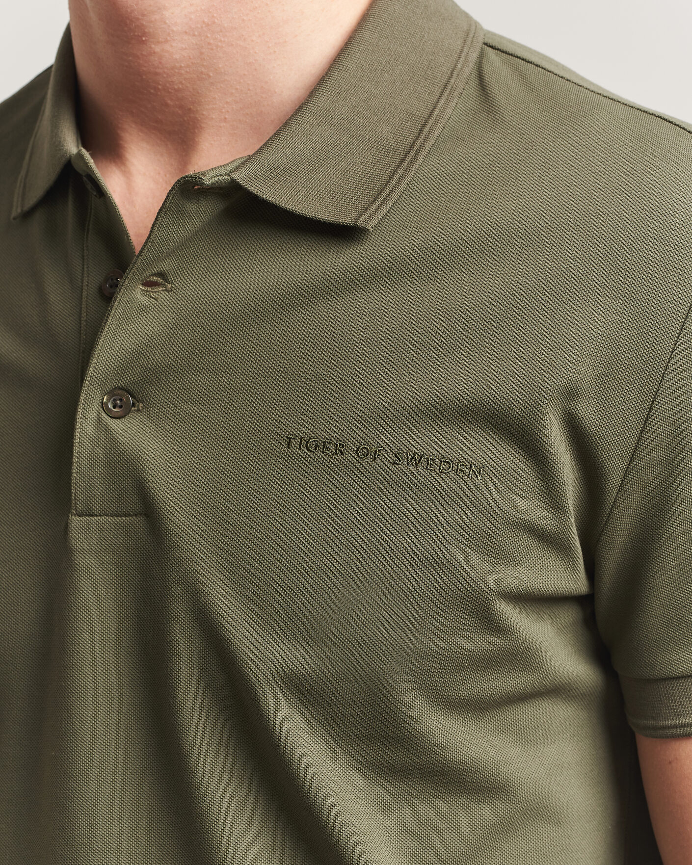 Men | Polo Shirts | Tiger of Sweden | Darios Polo Kalamata Green