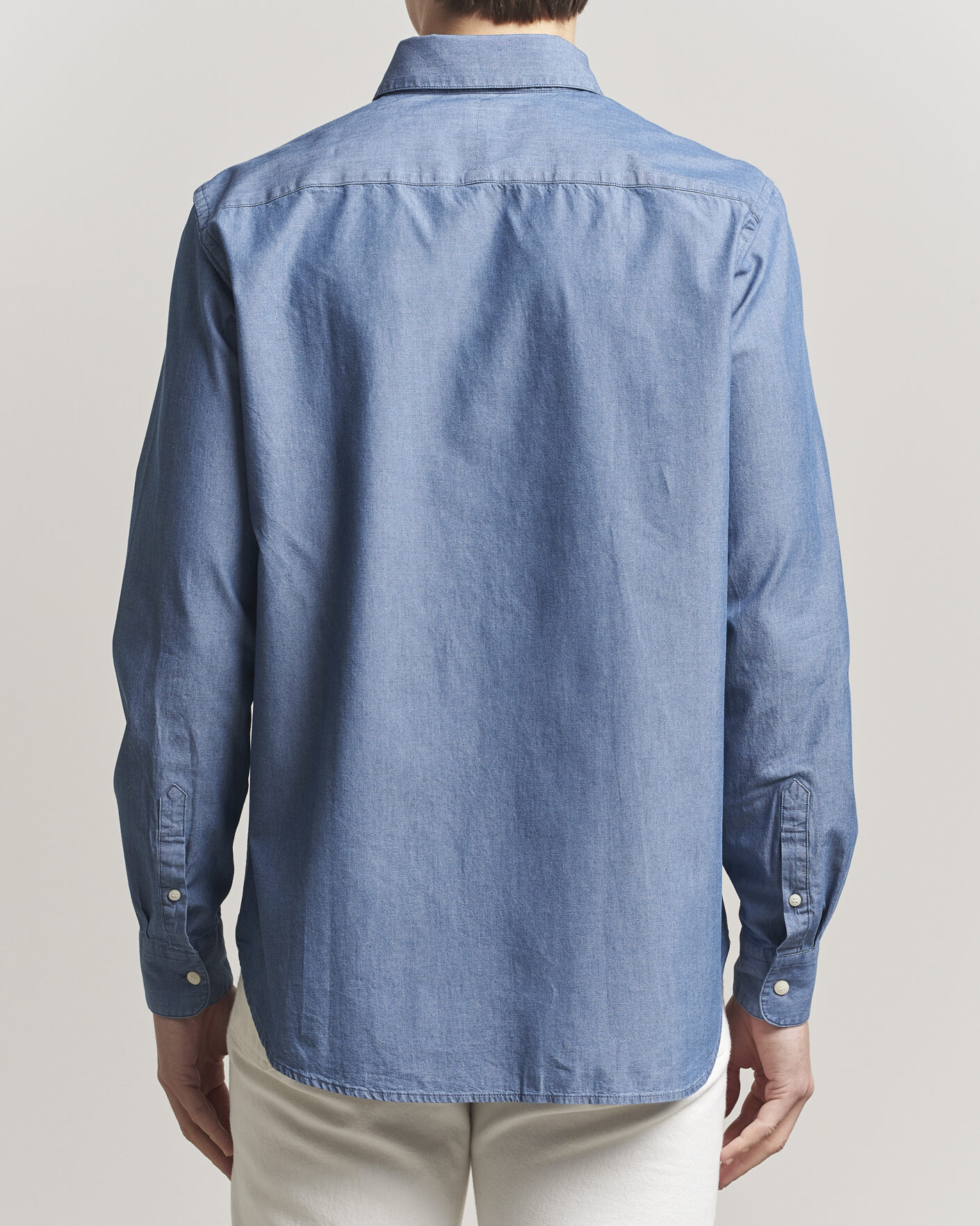 Men | Shirts | Tiger of Sweden | Bjorn Denim Shirt Bering Sea