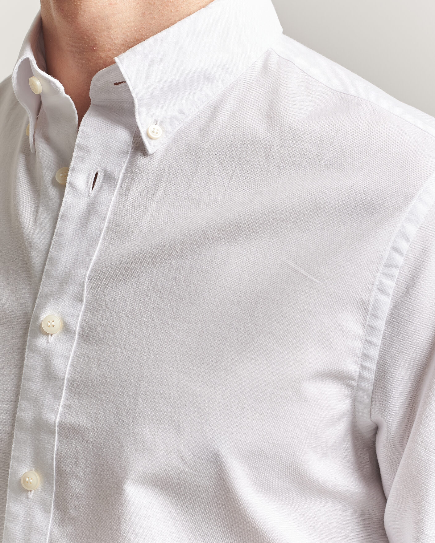Men | Shirts | Tiger of Sweden | Bjorn Oxford Shirt Pure White