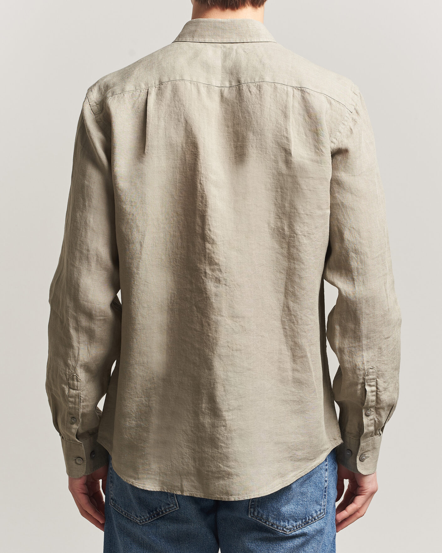Men | Shirts | Tiger of Sweden | Spenser Linen Shirt Mole