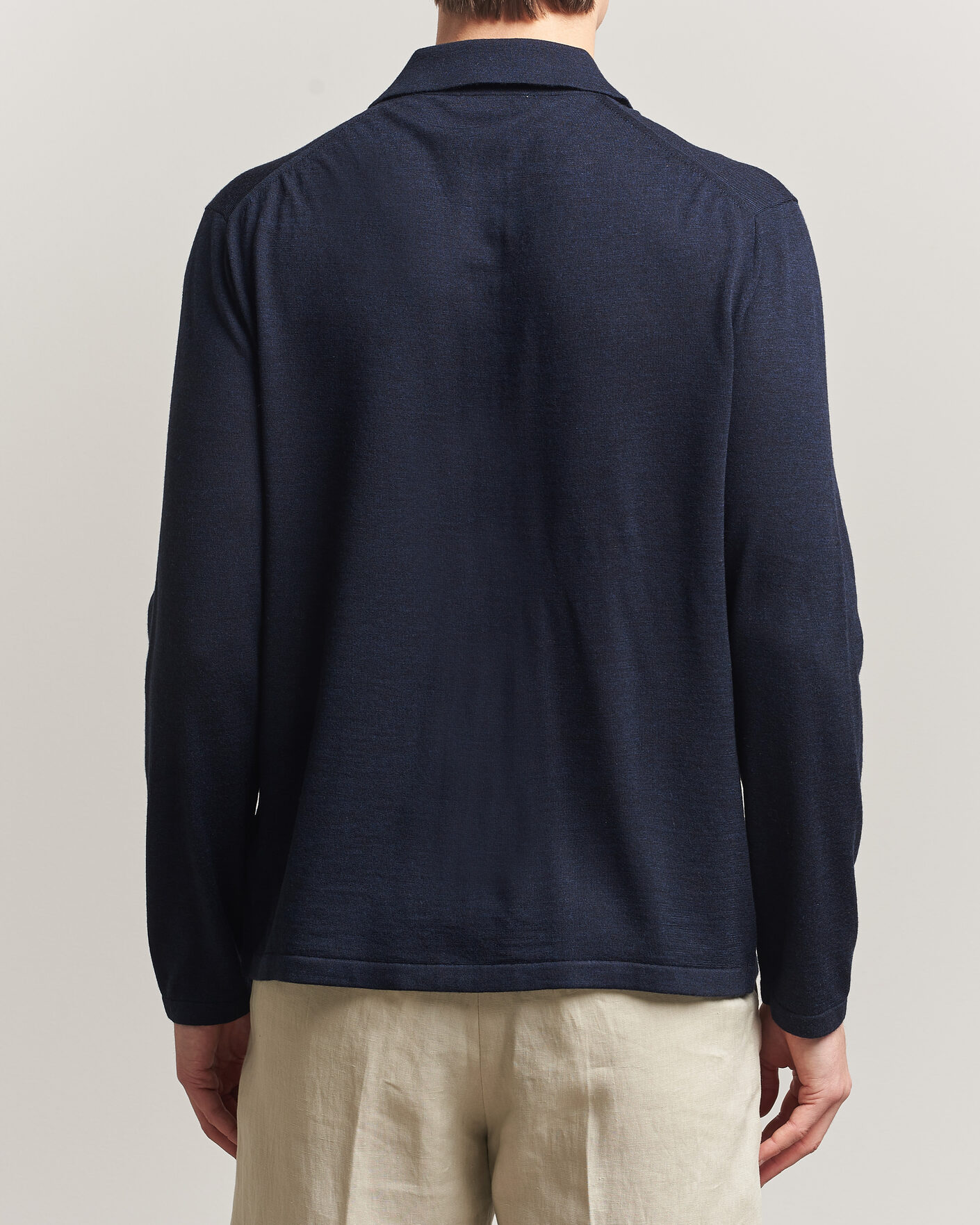 Men | Sweaters & Knitwear | Tiger of Sweden | Verklin Merino Knitted Cardigan Light Ink