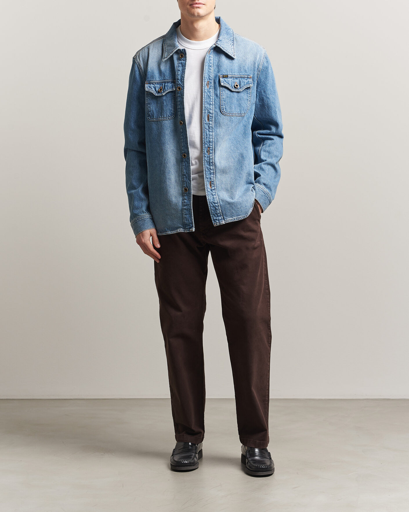 Men | Coats & Jackets | Tiger of Sweden | Get Denim Jacket Light Blue