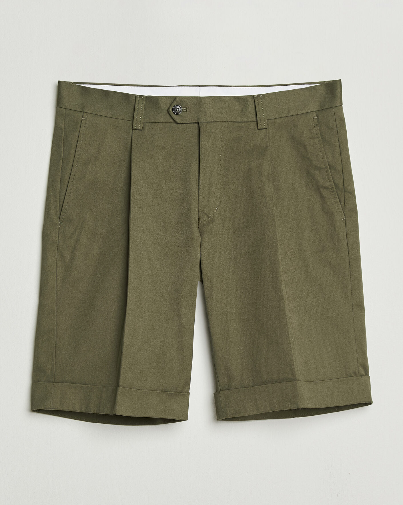 Men | Shorts | Tiger of Sweden | Tenut Cotton Chino Shorts Kalamata Green